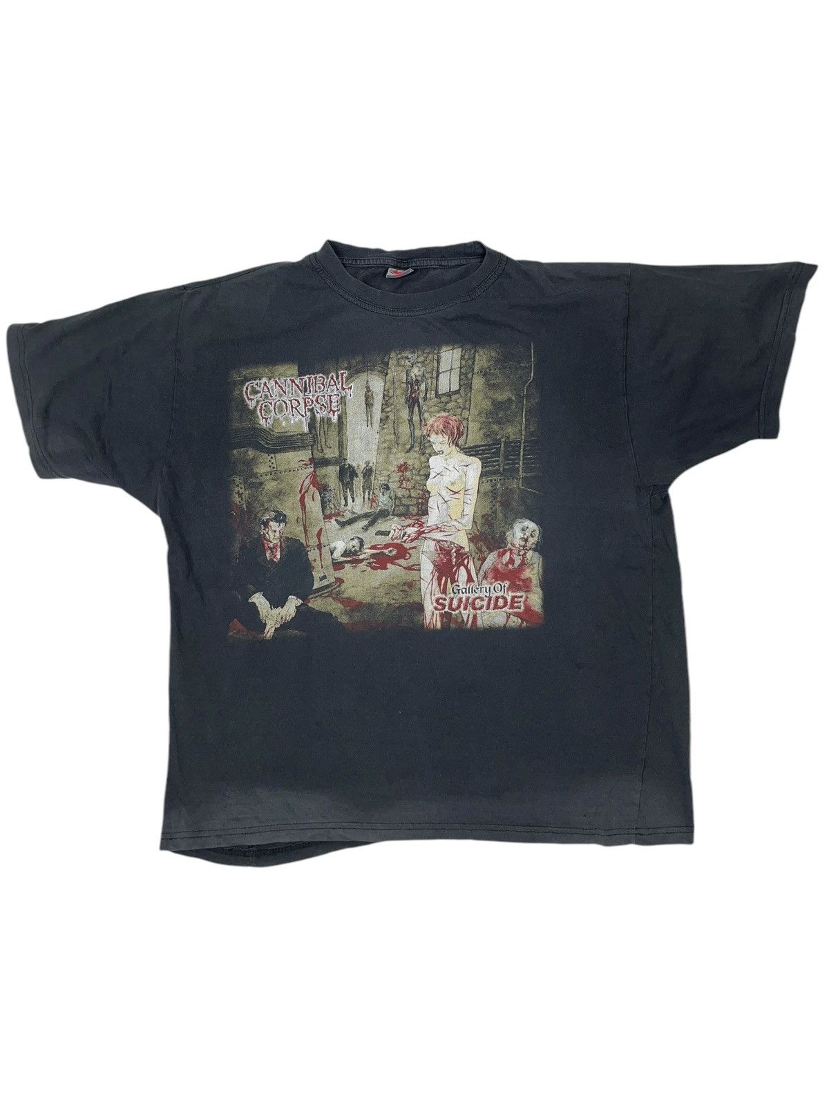 Band Tees × Vintage Vintage 00s Cannibal Corpse Gallery of Suicide T-shirt Size US XL / EU 56 / 4 - 1 Thumbnail