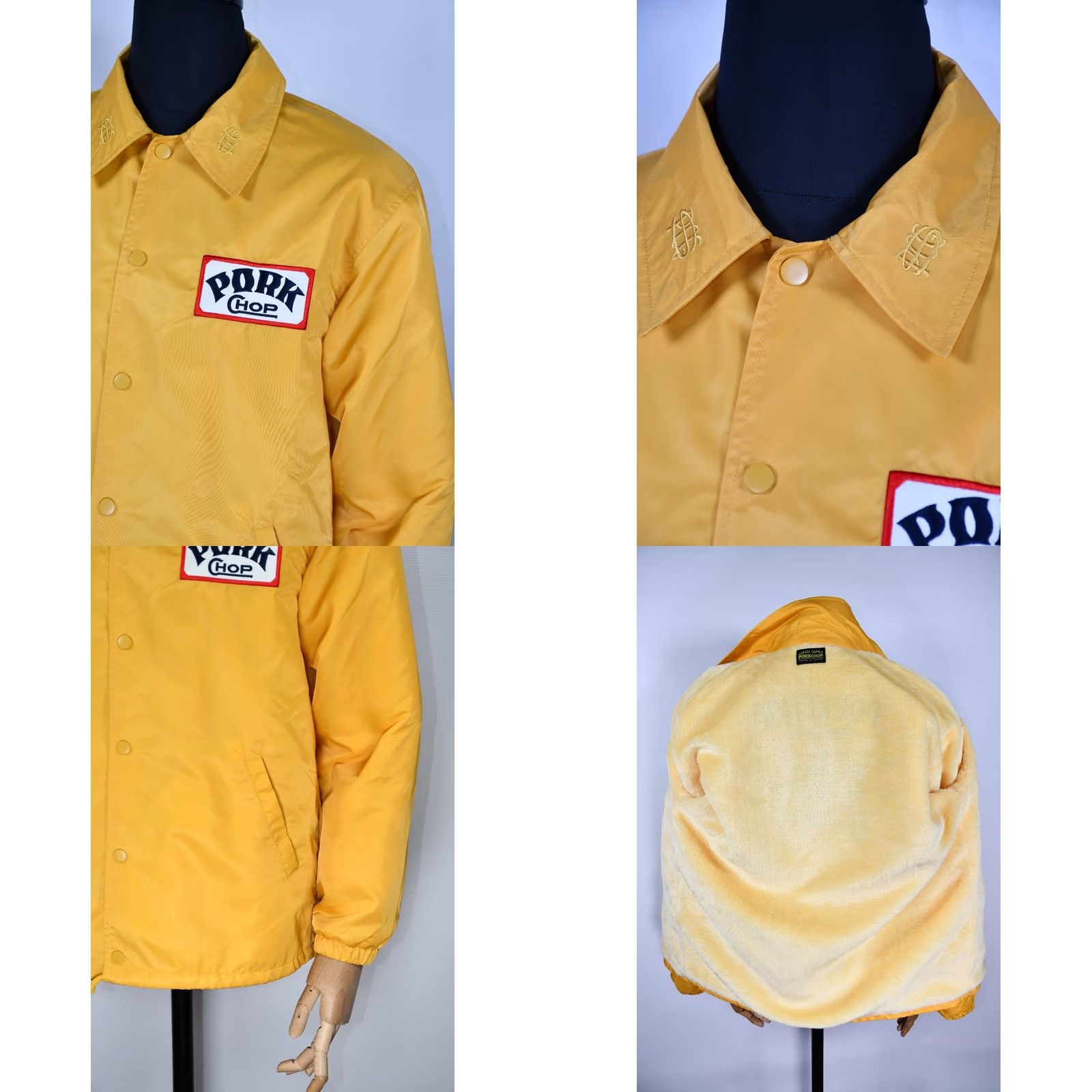 Garage PORKCHOP GARAGE SUPPLY Jacket Mens L Yellow Coach Jacket Mens L Yellow Coach Size US L / EU 52-54 / 3 - 8 Thumbnail