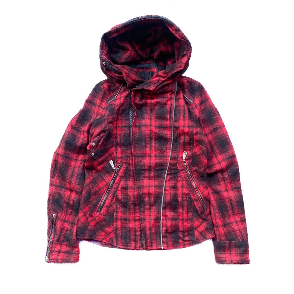 If Six Was Nine × Japanese Brand × Le Grande Bleu (L.G.B.) 90s Luv Maison Jackrose Assymetrical Punk Bondage Jacket Size US S / EU 44-46 / 1 - 1 Thumbnail