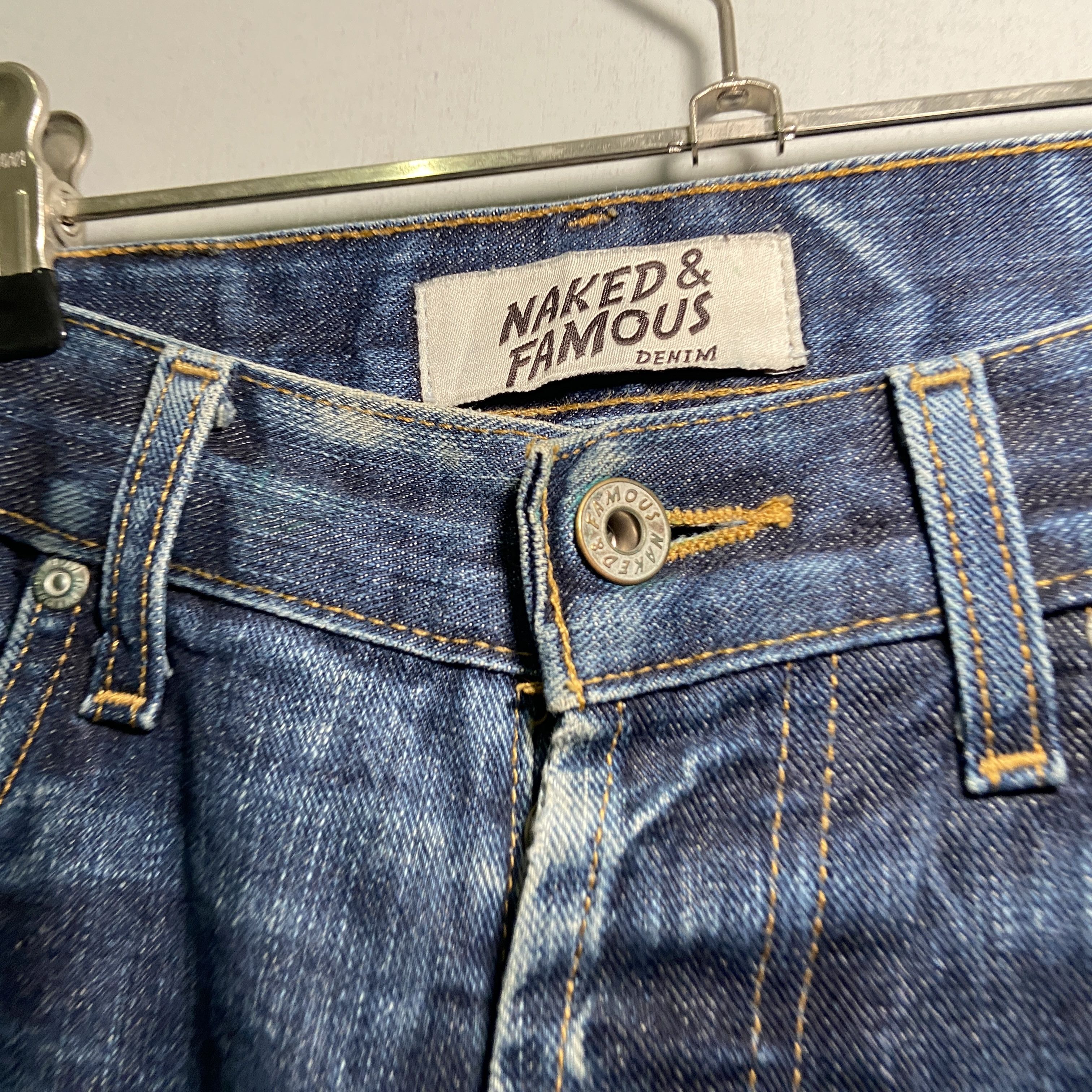 Naked & Famous Naked & Famous Selvedge Distressed Jeans Size US 32 / EU 48 - 3 Thumbnail