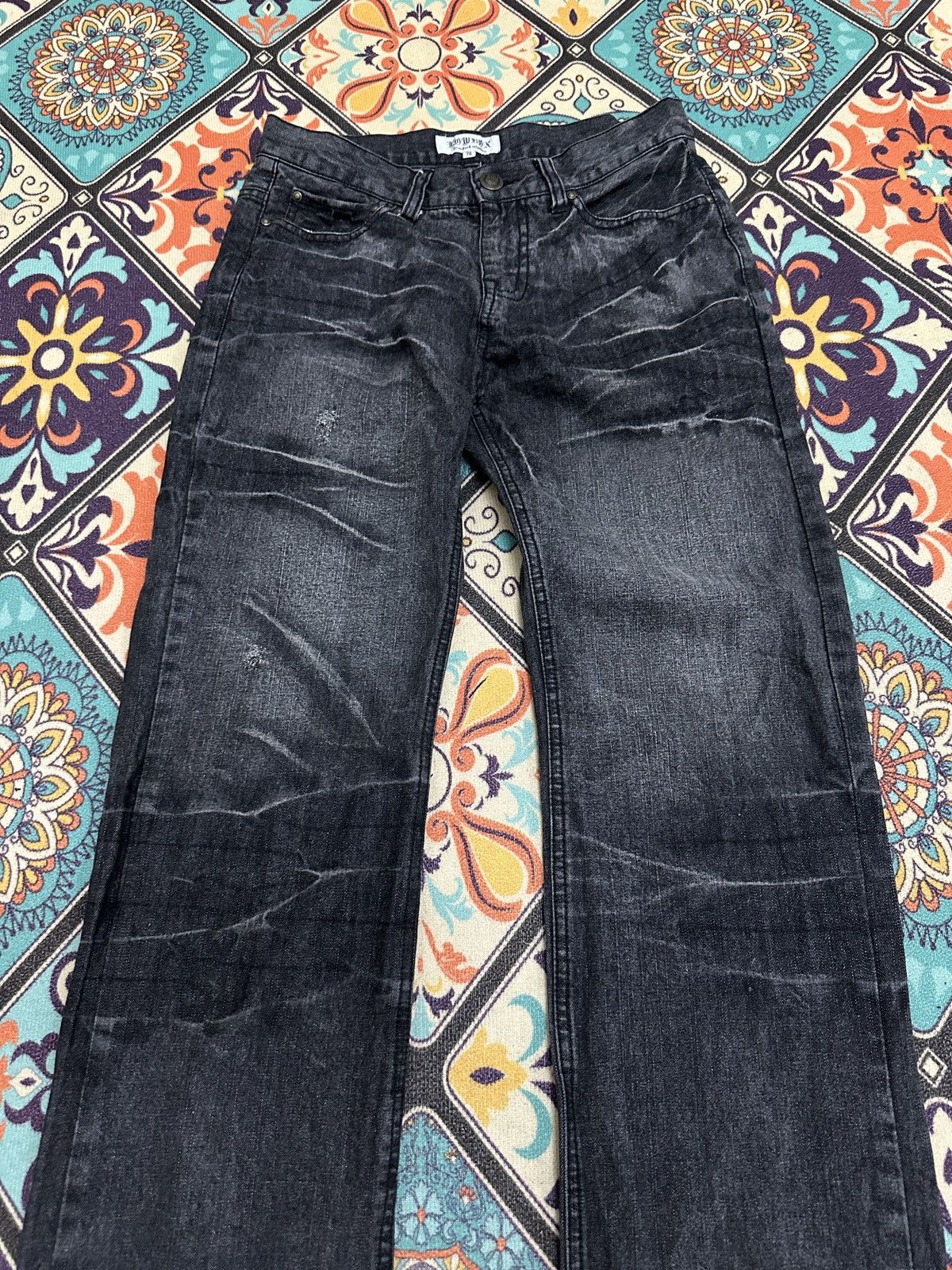 LOWBOX Lowbox Japan Claw Mark Whiskers Jeans Size US 30 / EU 46 - 4 Thumbnail