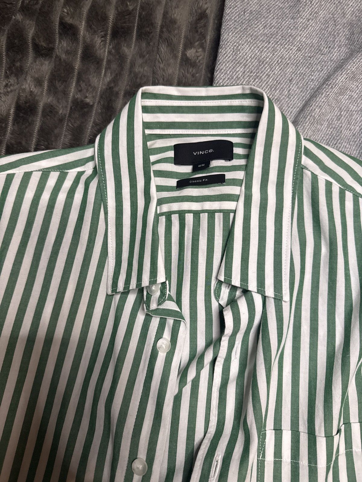 Vince button down preppy , bold , statement piece