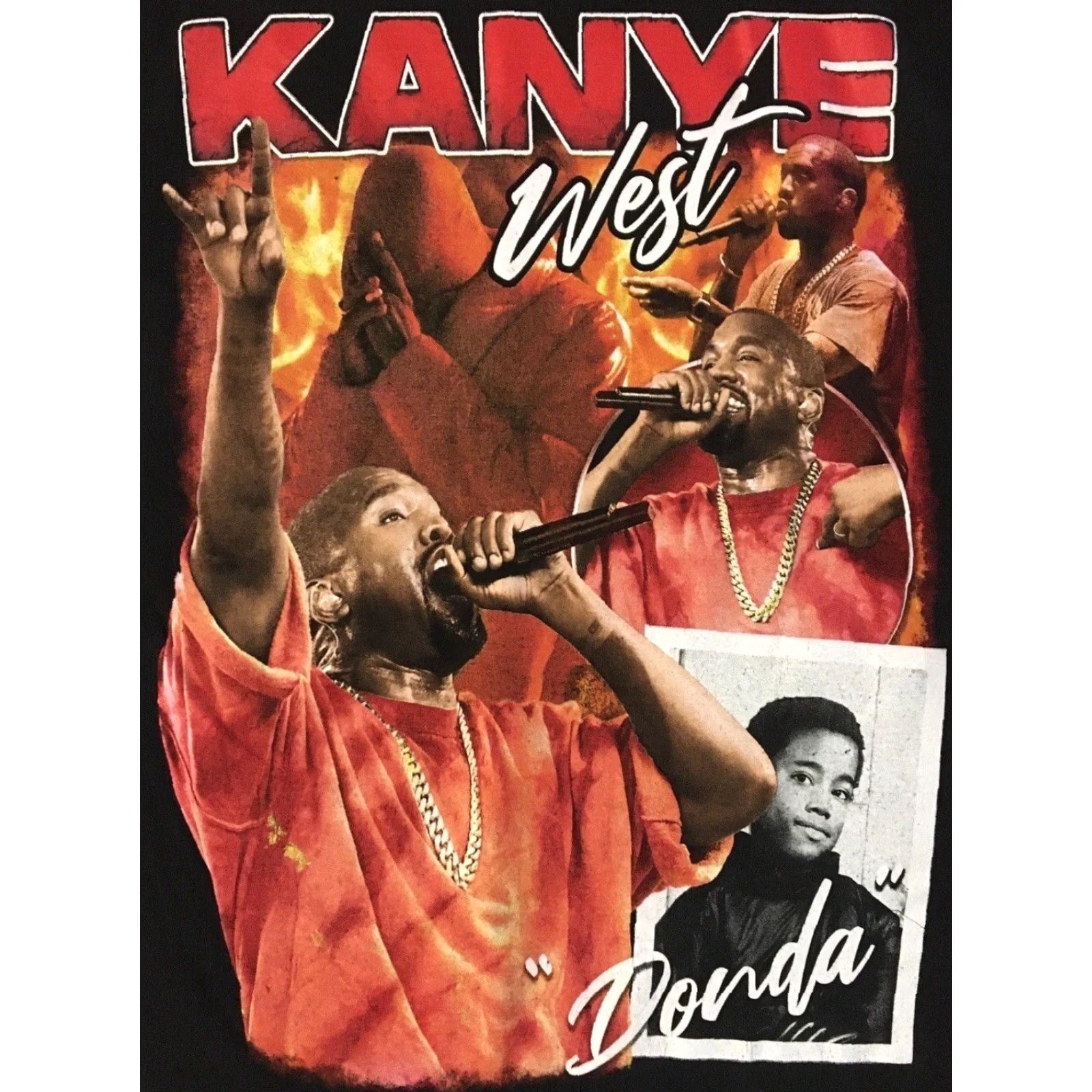 Vintage VINTAGE Kanye West Donda Faded Modern Boot All Over Print Shirt S Hip Hop Tee Mens Black 80s 90s Rapper 2pac Wu Tang NY Size US S / EU 44-46 / 1 - 2 Thumbnail