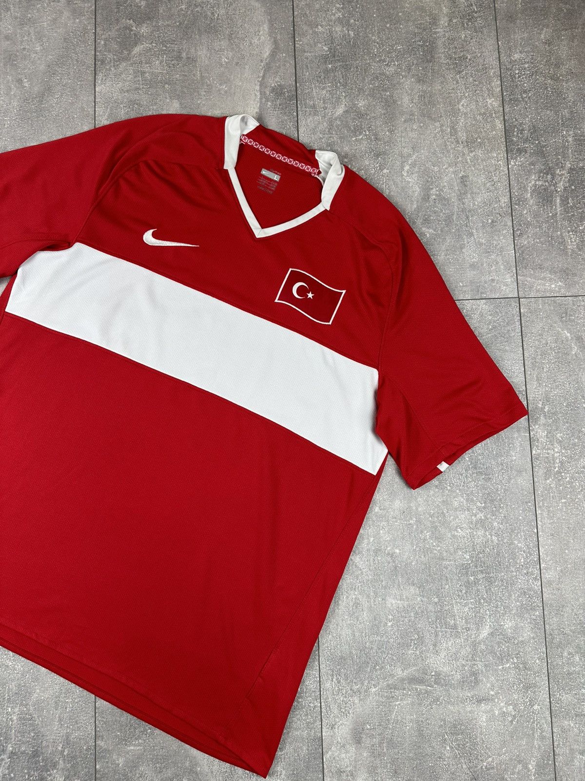 Nike Nike Turkey 2008/09 Home Soccer Football Jersey Size US L / EU 52-54 / 3 - 5 Thumbnail