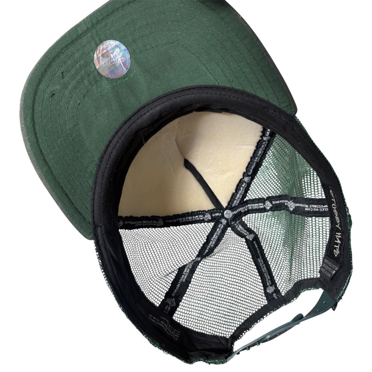 Stussy × Vintage Vintage Stussy Ready And Forward MY WAR Trucker Cap Size ONE SIZE - 6 Thumbnail