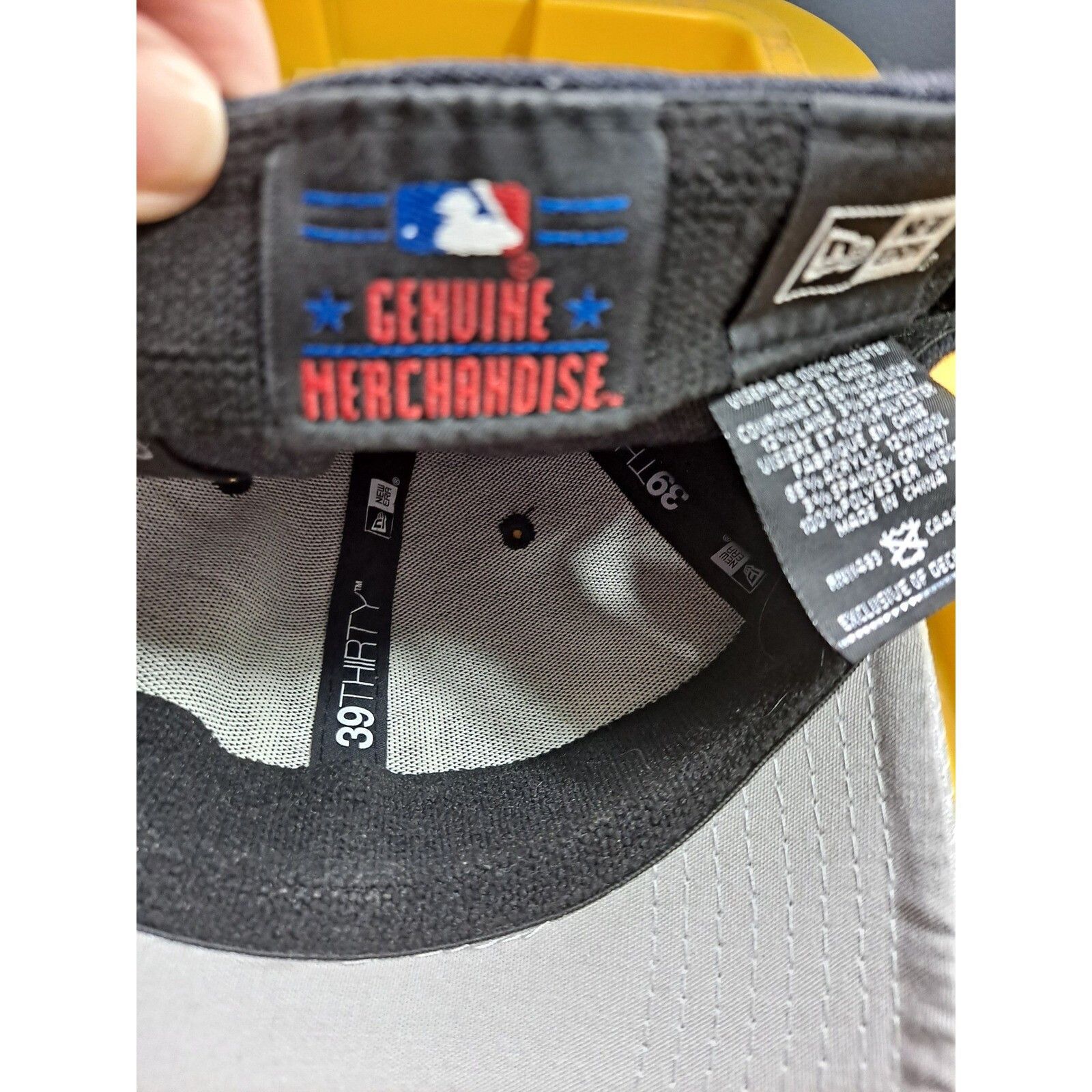 New Era New Era 39THIRTY Baseball Cap Fitted Hat Gray Bill L-XL Size ONE SIZE - 7 Thumbnail