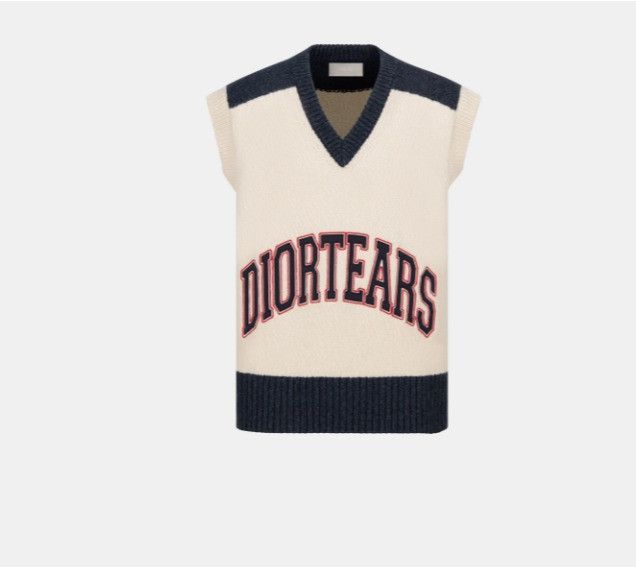 Dior DIOR TEARS Sleeveless Sweater White Size US XXL / EU 58 / 5 - 1 Thumbnail
