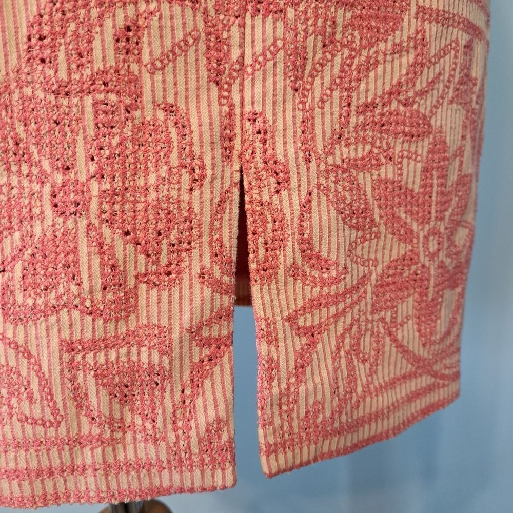 Other Kay Unger Floral Embroidered Dress Size 2 Pink NWOT Size XS / US 0-2 / IT 36-38 - 6 Thumbnail
