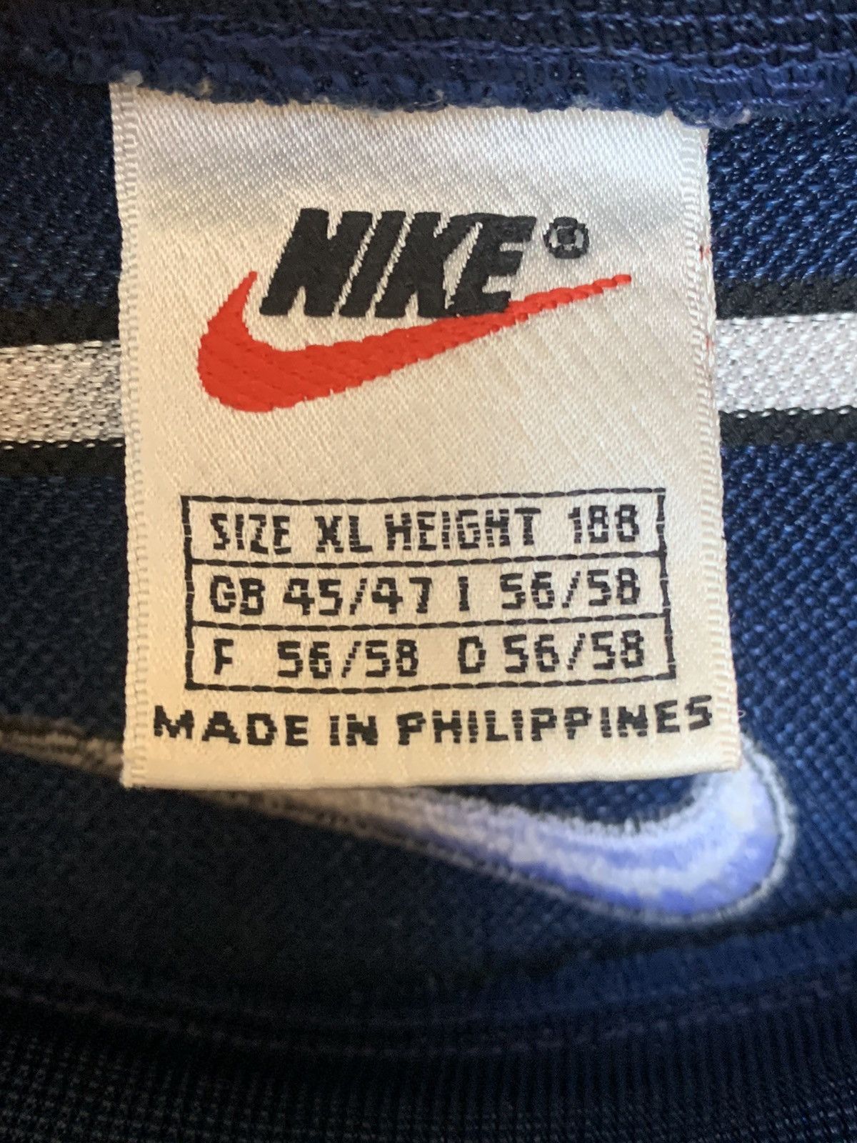 Nike × Vintage Nike 90s Vintage Tank Top Big Logo Striped Shirt | XL Size US XL / EU 56 / 4 - 14 Thumbnail