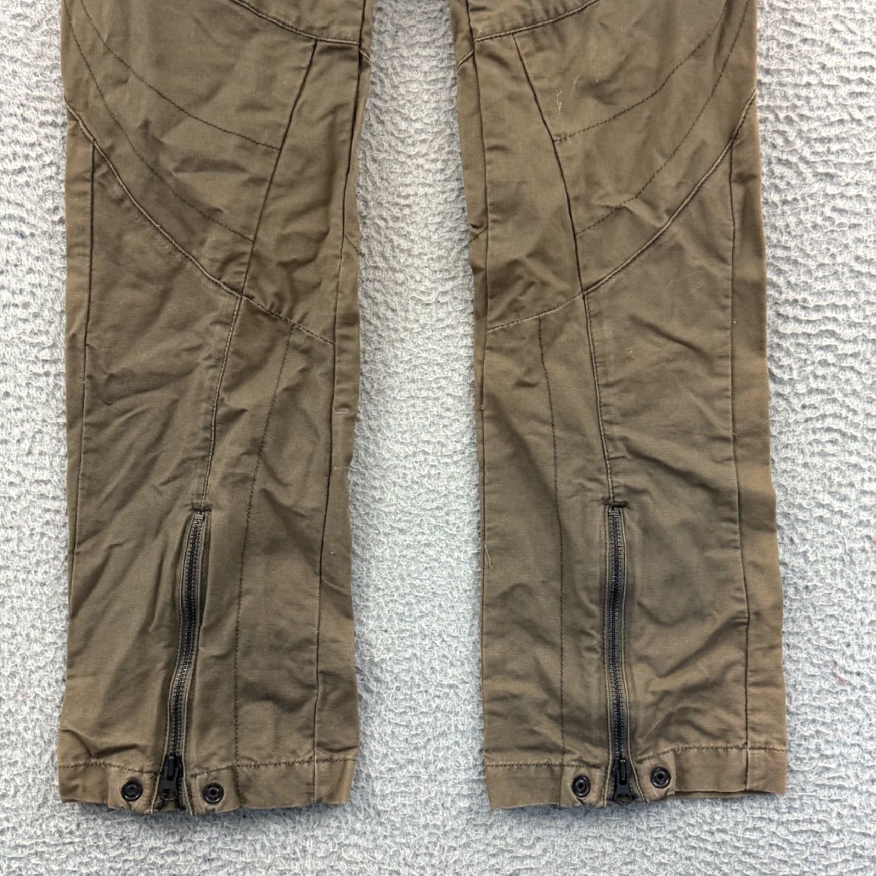 G-Star G-Star Raw Pants Mens 30x32 Brown Utility 5-Pocket Ankle Zip Grunge Y2K Straight Regular Size US 30 / EU 46 - 2 Thumbnail