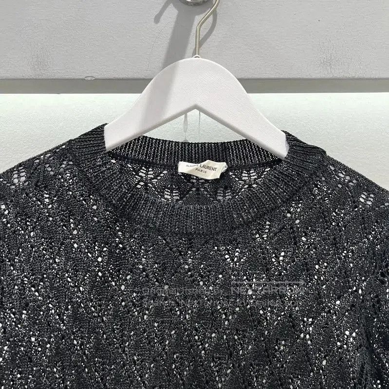 Yves Saint Laurent YSL Black Knit Long Sleeve Sweater for Women . Size S / US 4 / IT 40 - 2 Thumbnail