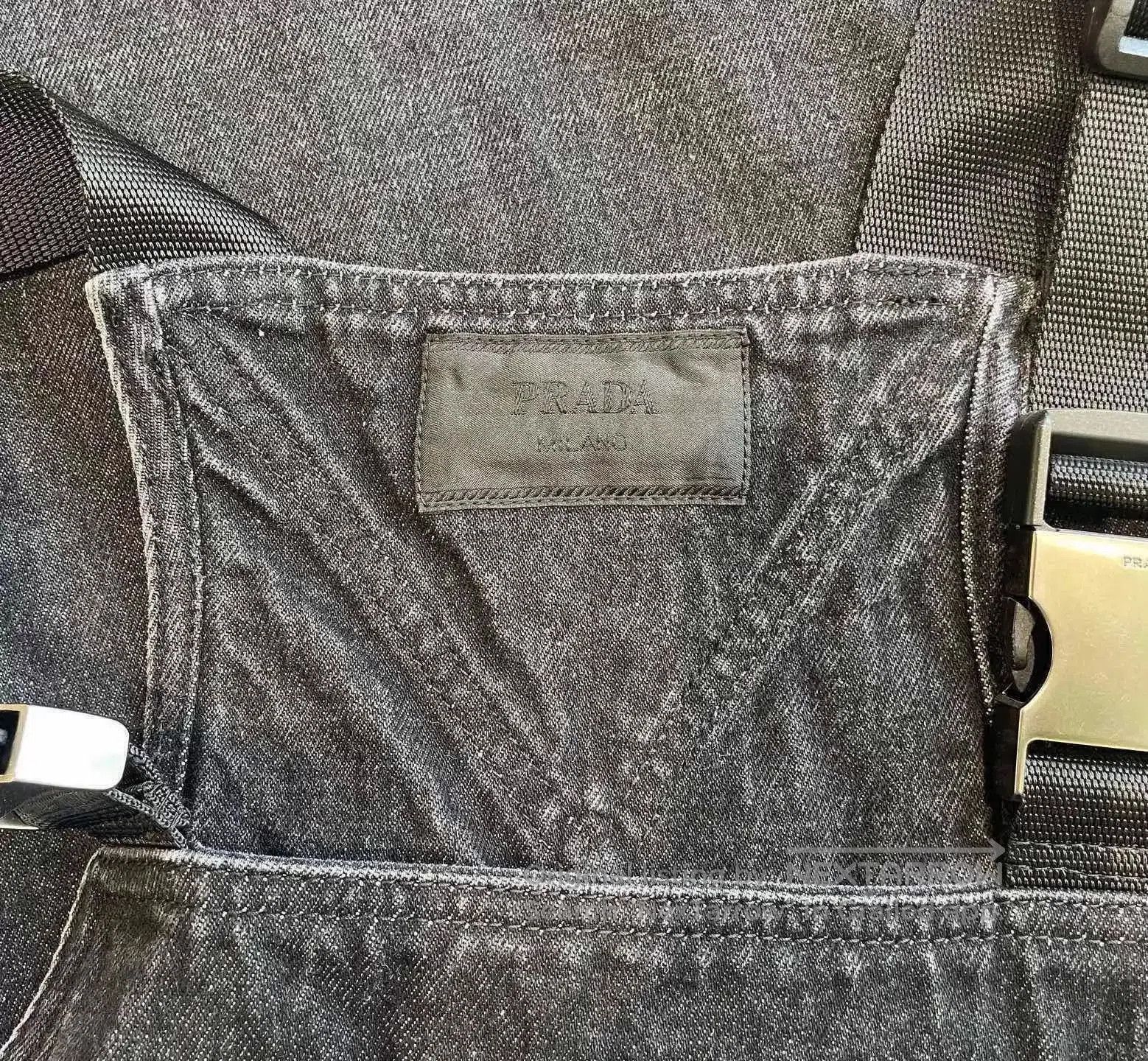 Prada Black Denim Overalls with Suspenders. Size US 32 / EU 48 - 5 Thumbnail