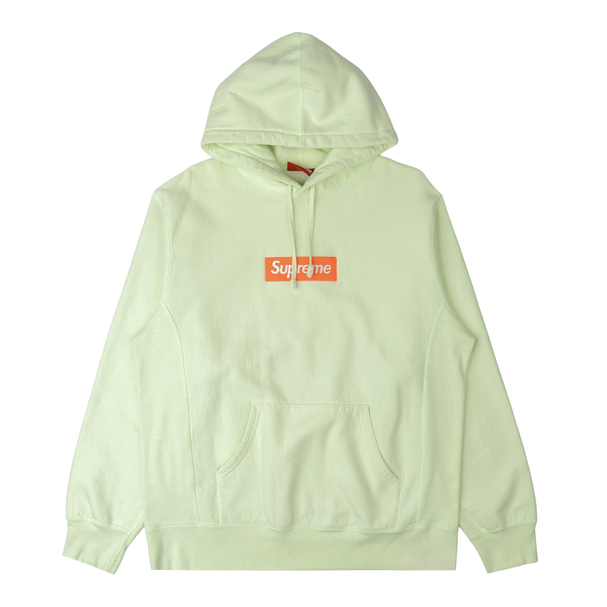 Supreme Box Logo Hooded Sweatshirt (FW17) Pale Lime Size US XL / EU 56 / 4 - 1 Thumbnail