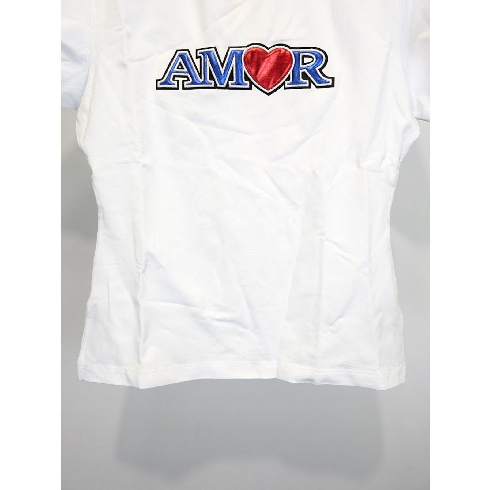 Vetements o1rshd1 Amor Fitted T-Shirt in White Size L / US 10 / IT 46 - 6 Thumbnail