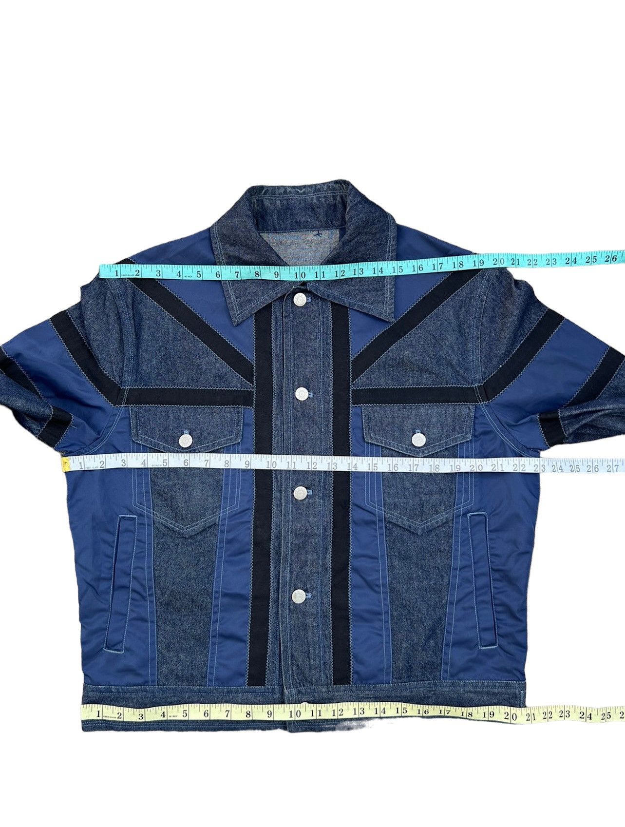 Yoshiyuki Konishi Vintage Yoshiyuki Konishi FICCE Hybrid Denim Trucker Jacket Size US L / EU 52-54 / 3 - 3 Thumbnail