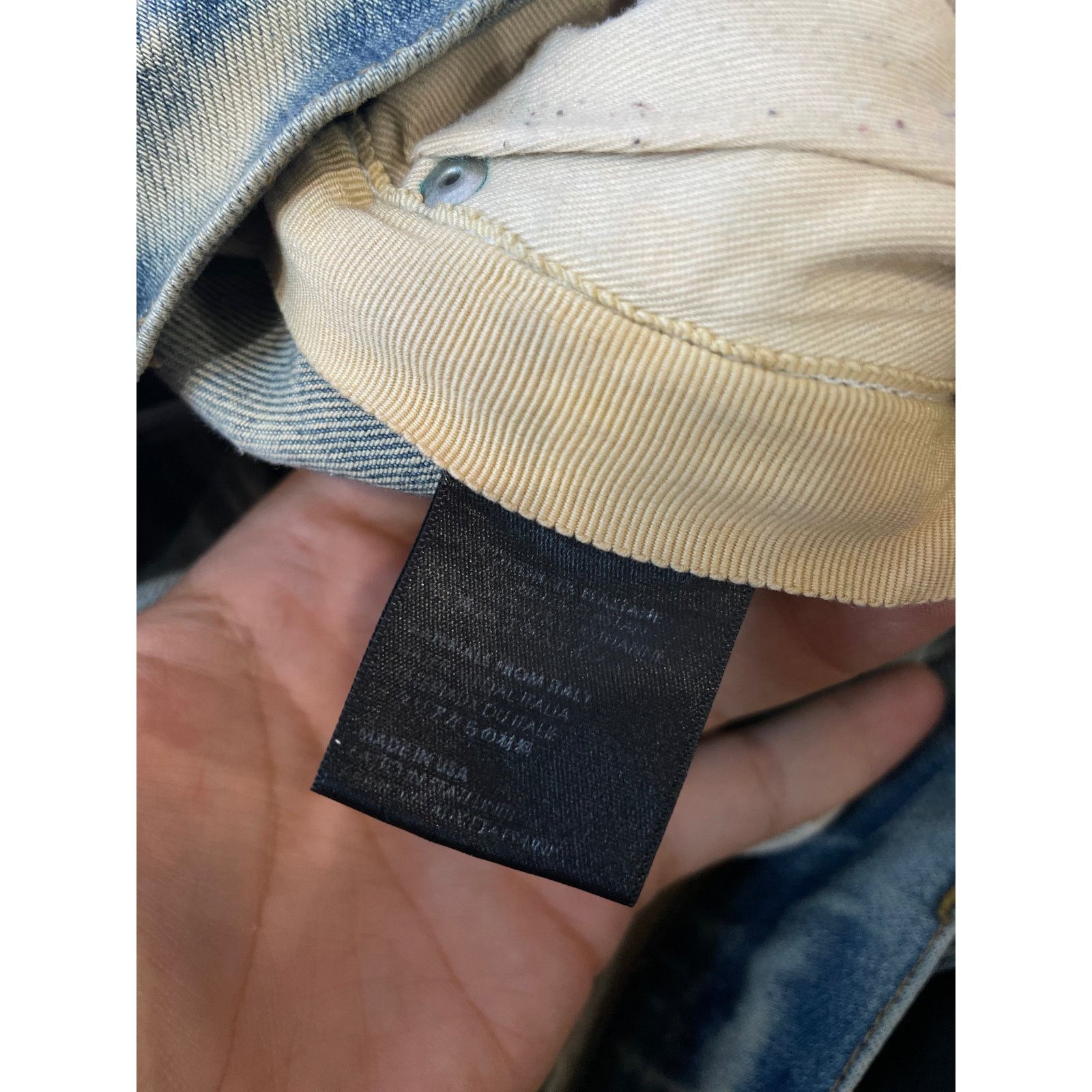 Amiri Amiri Jeans Light Wash White Stripe Used 31 Size US 31 - 3 Thumbnail