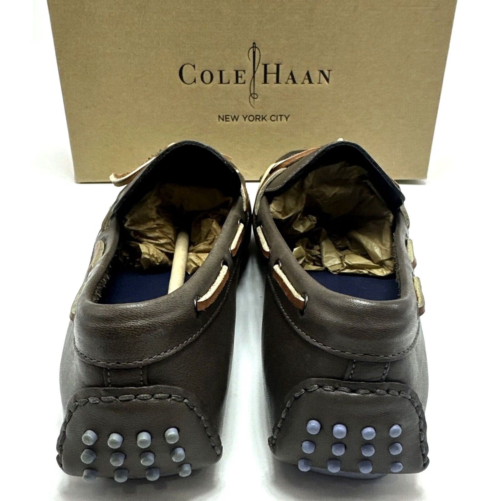 Cole Haan Cole Haan Air Grants Camp Moc Slip On Mens Size 8 M Grey Size US 8 / EU 41 - 4 Thumbnail