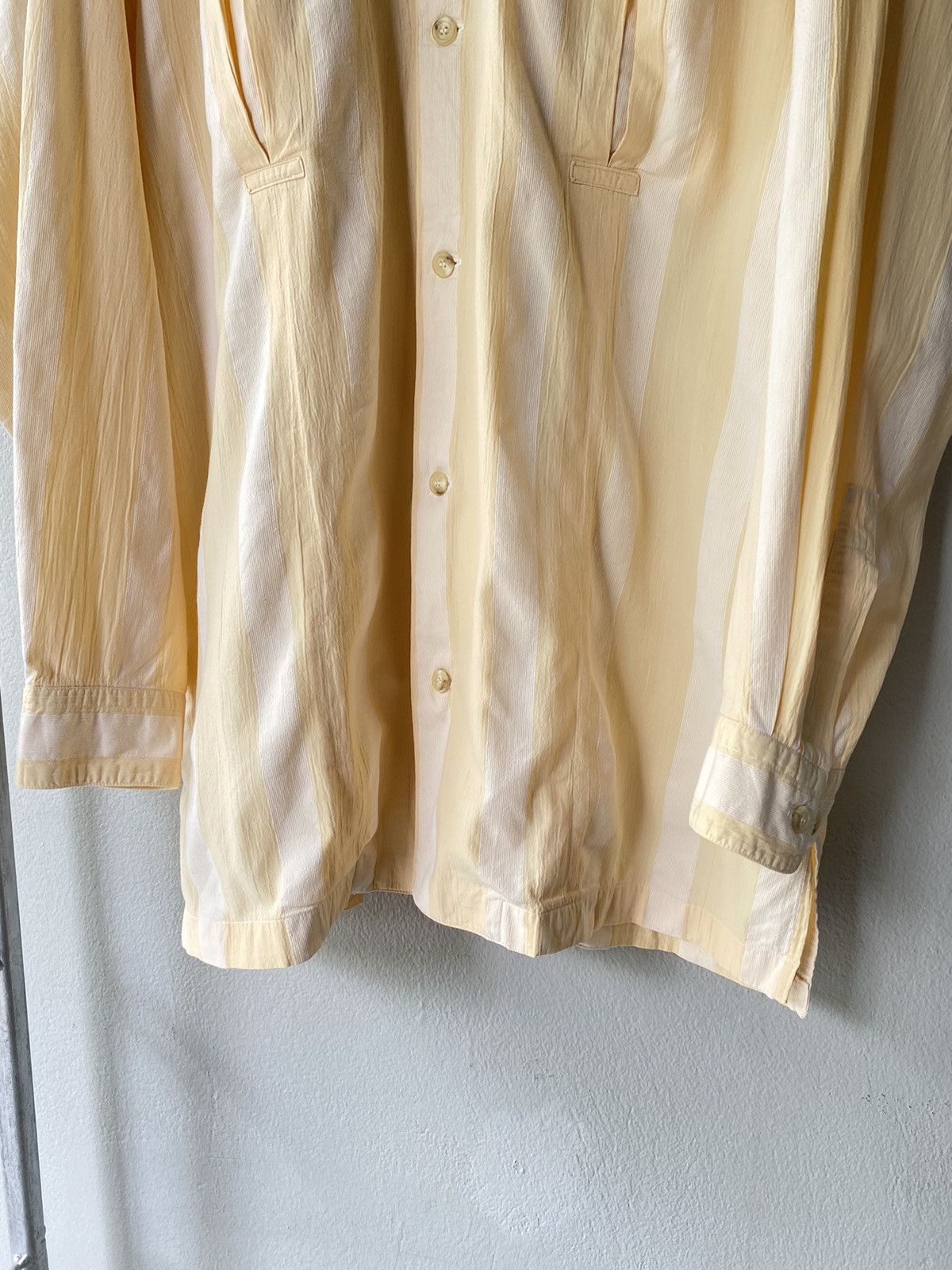 Issey Miyake IM MIYAKE DESIGN STUDIO Pastel Striped Button-Up Shirt Size US L / EU 52-54 / 3 - 12 Thumbnail