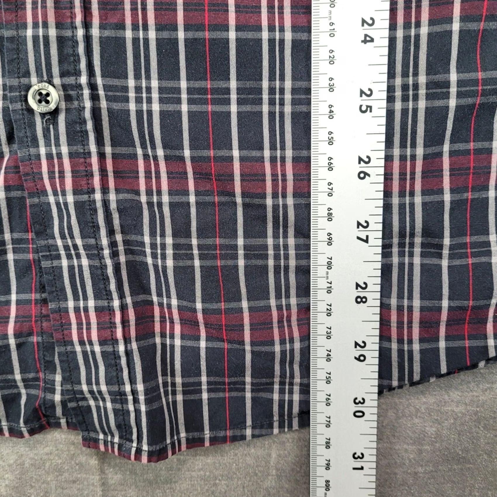 Ecko Unltd. Ecko Unltd Button-Up Shirt Plaid Long Sleeve XL Mens Red Black White Cotton Multicolor Pocketed Collared Shirt Casual Size US XL / EU 56 / 4 - 5 Thumbnail