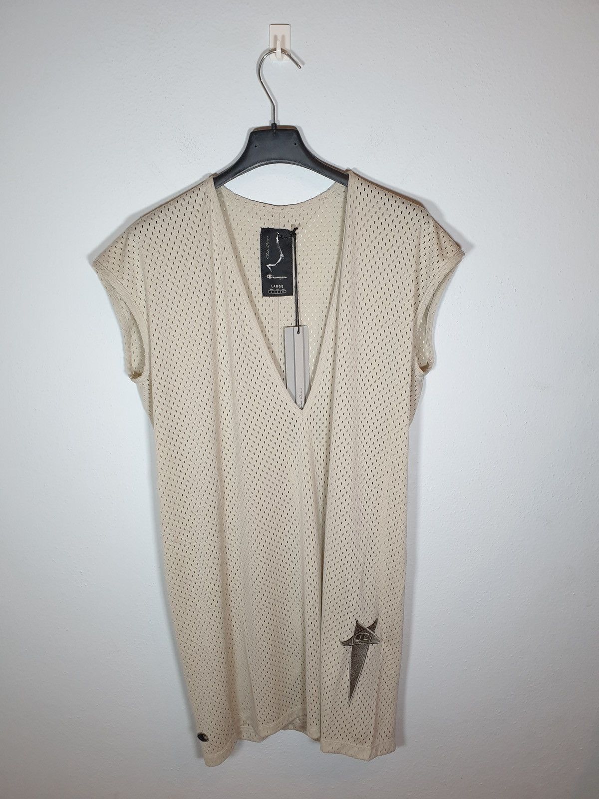 Rick Owens × Champion DYLAN T Rick Owens Gray Champion Edition Dylan T-Shirt Rick Owens