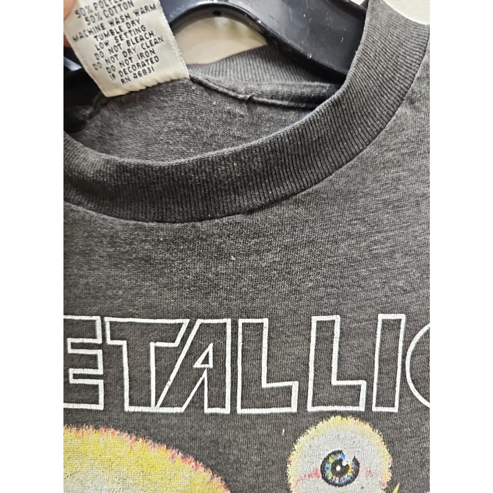 Vintage VINTAGE Signal The Shortest Straw Has Been Pulled For You T-Shirt Unisex Adults L Black Cotton 80s 90s Band Music Shirts Mens Womens Size US L / EU 52-54 / 3 - 4 Thumbnail
