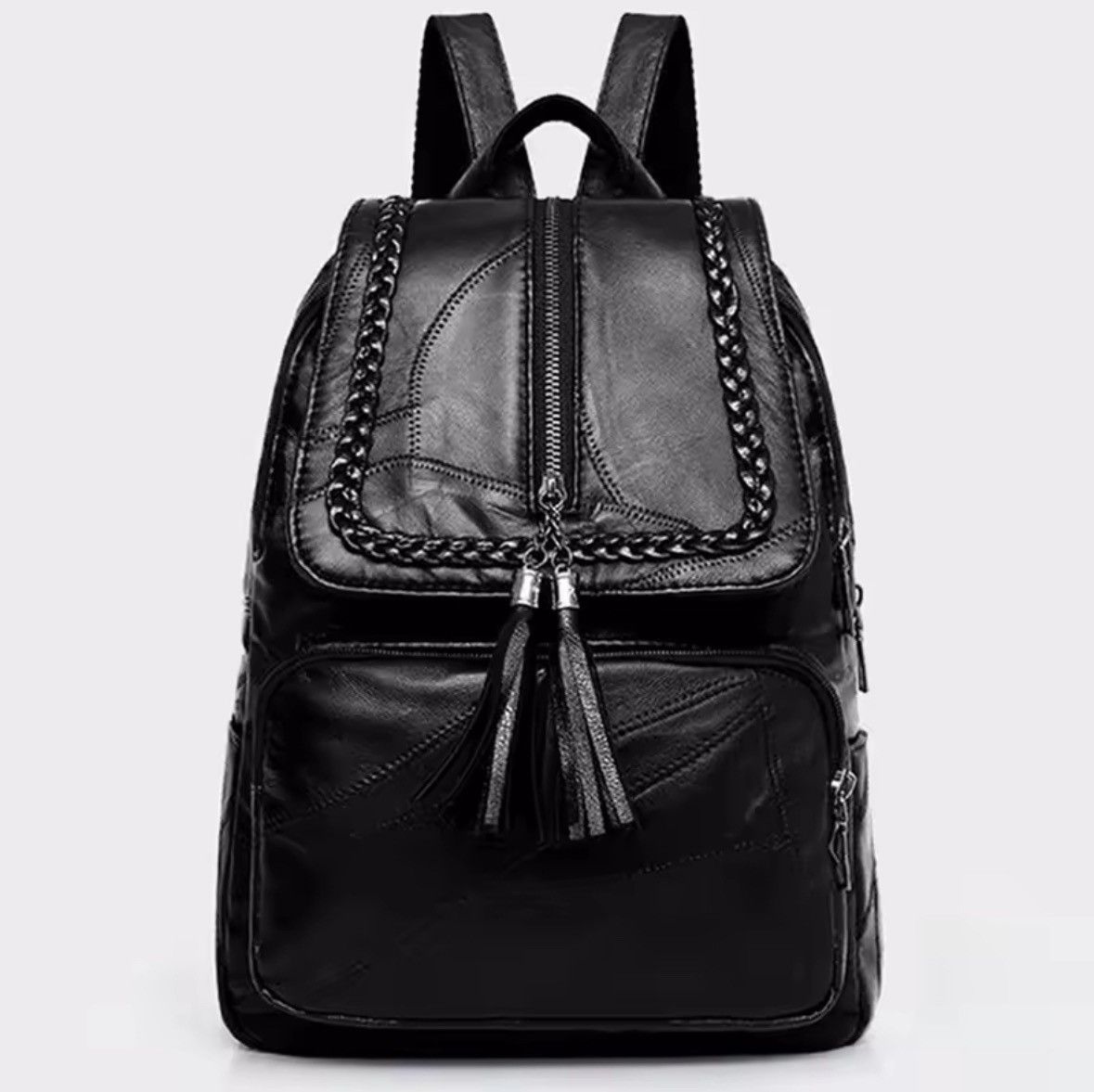 Japanese Brand Women Backpack School Bag Classic Black Waterproof Size ONE SIZE - 1 Thumbnail