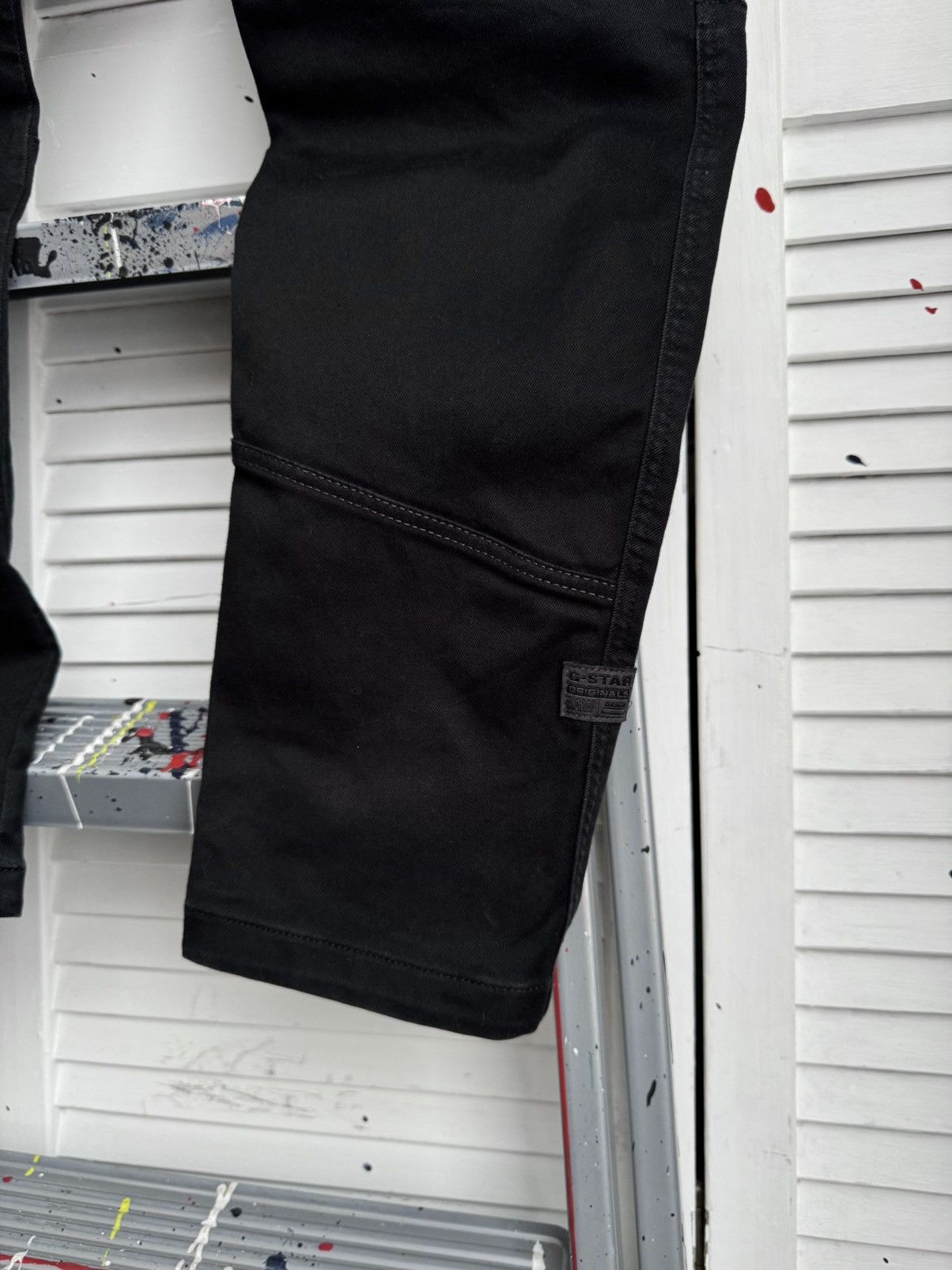 G-Star G-Star RAW 3D Skinny Cargo Black Pants 33x30 Size US 33 - 6 Thumbnail