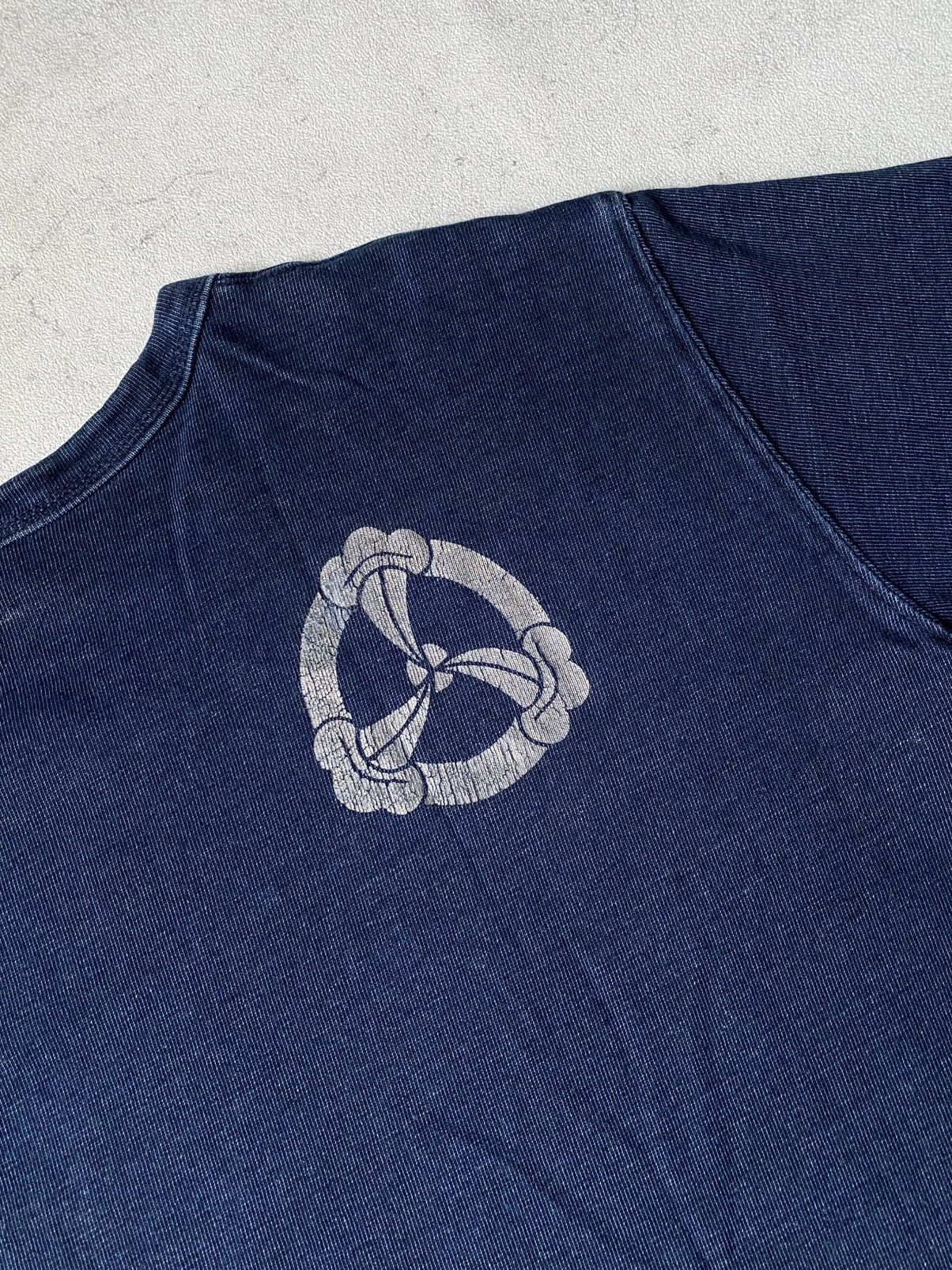 Japanese Brand Vintage Eternal Japan Indigo Blue Dragon Sukajan Tshirt Size US L / EU 52-54 / 3 - 9 Thumbnail