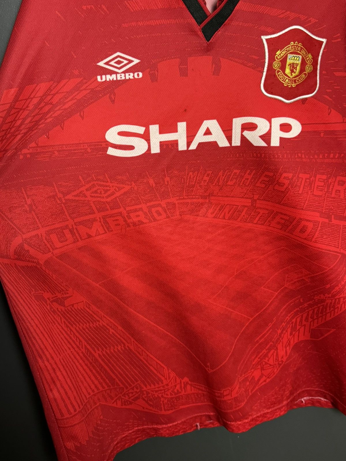 Umbro Manchester United 94/95 Home Football Jersey T-Shirt Size US XL / EU 56 / 4 - 3 Thumbnail