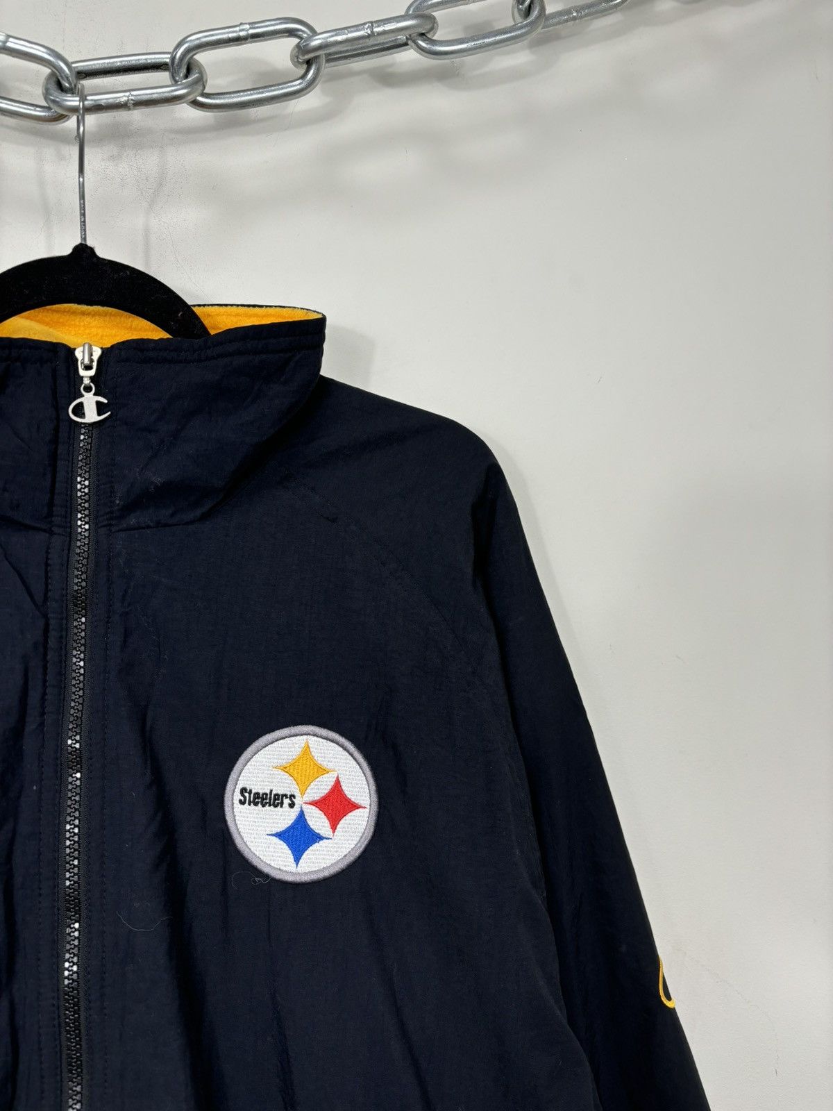 Champion Vintage 90s Champion Pittsburgh Steelers Big Logo NFL Jacket Size US L / EU 52-54 / 3 - 4 Thumbnail