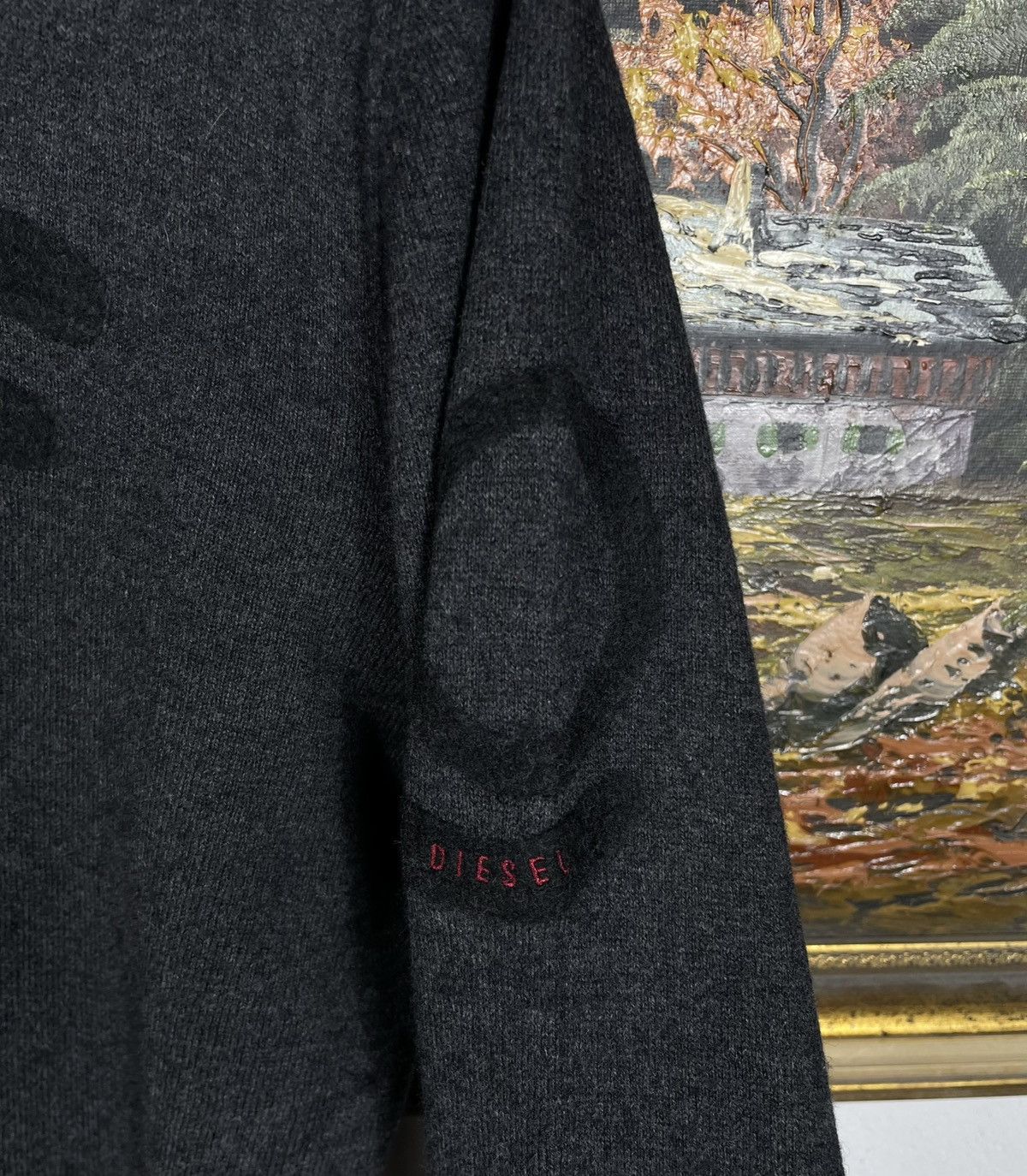 Diesel × Diesel Black Gold Diesel Wool Black Knitwear Sweater Jumper Pull Streetwear Size US M / EU 48-50 / 2 - 6 Thumbnail