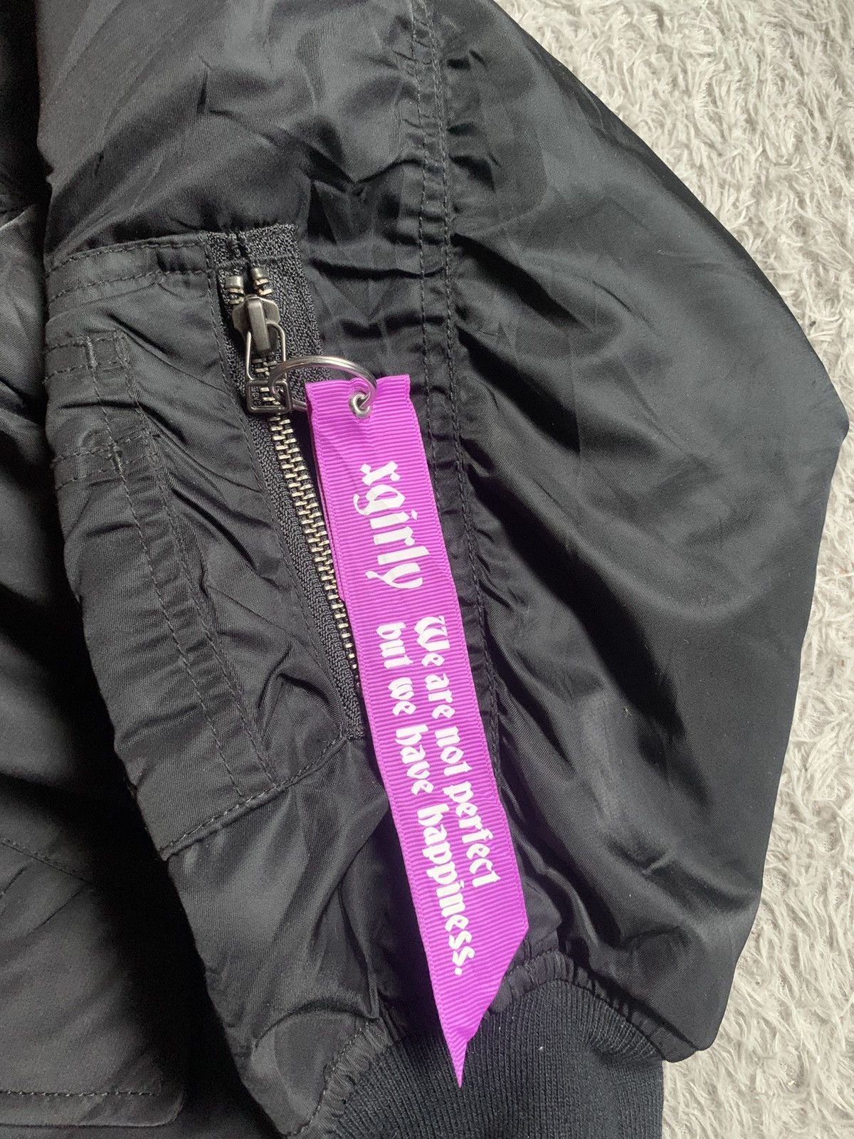 Japanese Brand Xgirl x Yurino Hood Ma 1 Fur Bomber Jacket Size US L / EU 52-54 / 3 - 6 Thumbnail