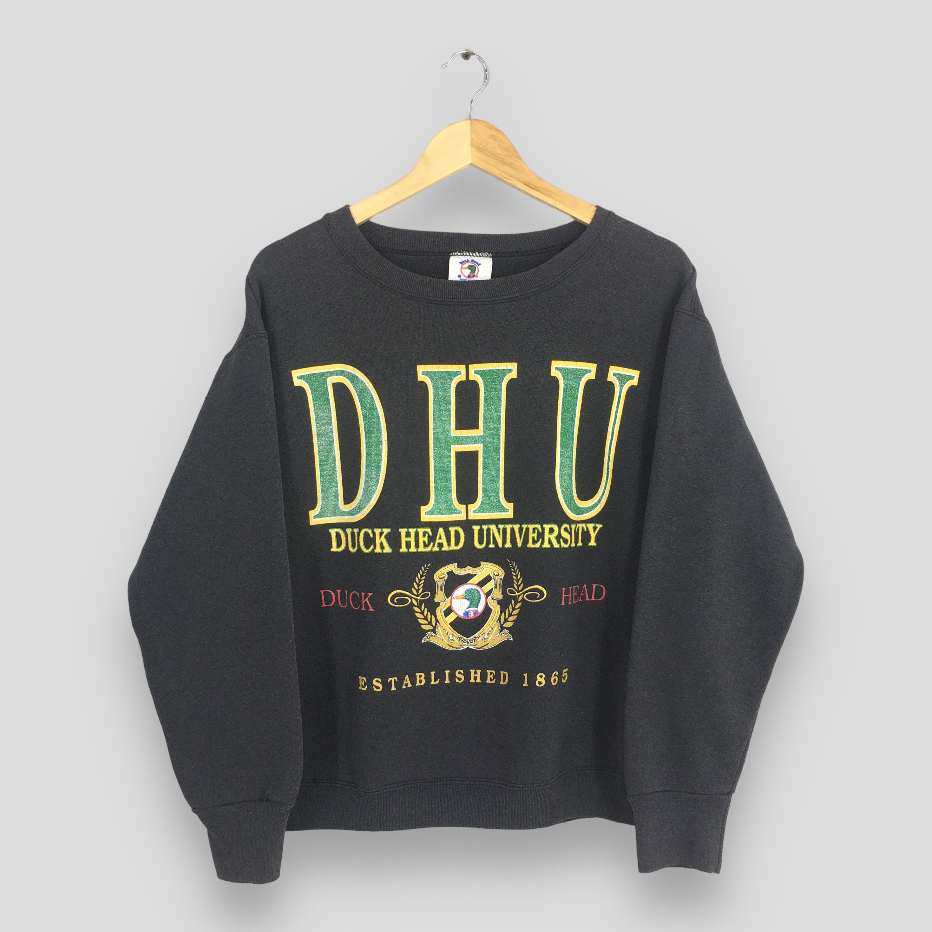 Duck Head Vintage Duck Head University Black Sweatshirt Medium Size US M / EU 48-50 / 2 - 1 Thumbnail