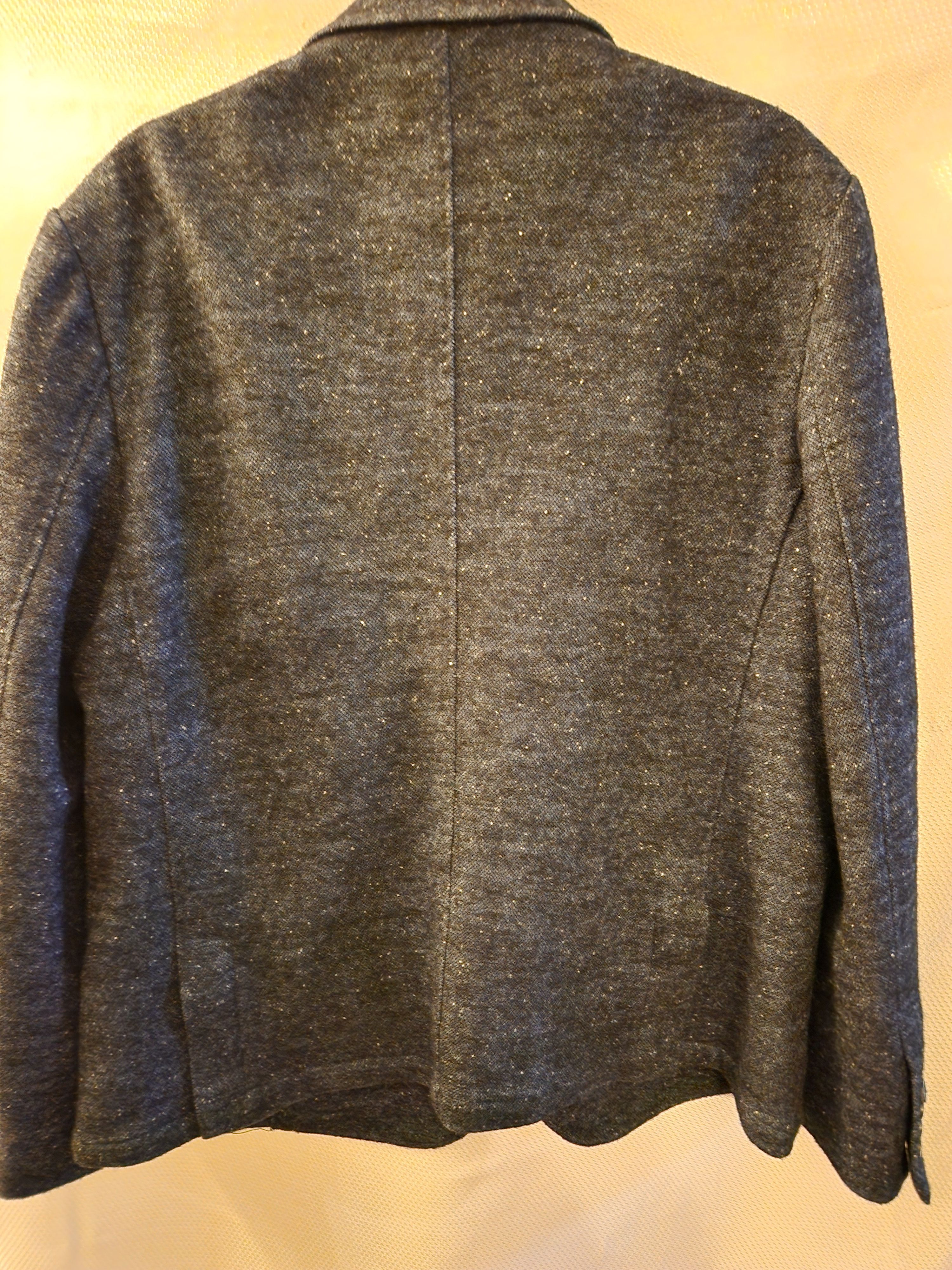 Other NWOT Thelonious C Wool Blend Blue Tweed Blazer Size 44S - 2 Thumbnail