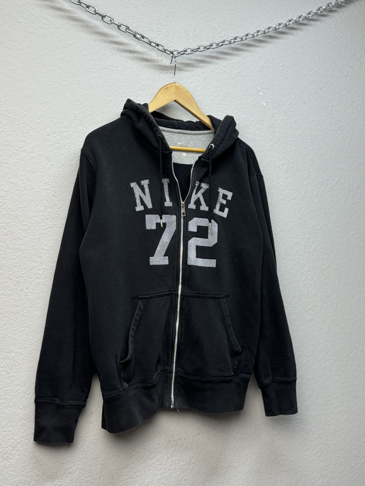 Nike Nike 72 Oversized Distressed Ripped Mens Hoodie Big Logo Size US L / EU 52-54 / 3 - 5 Thumbnail