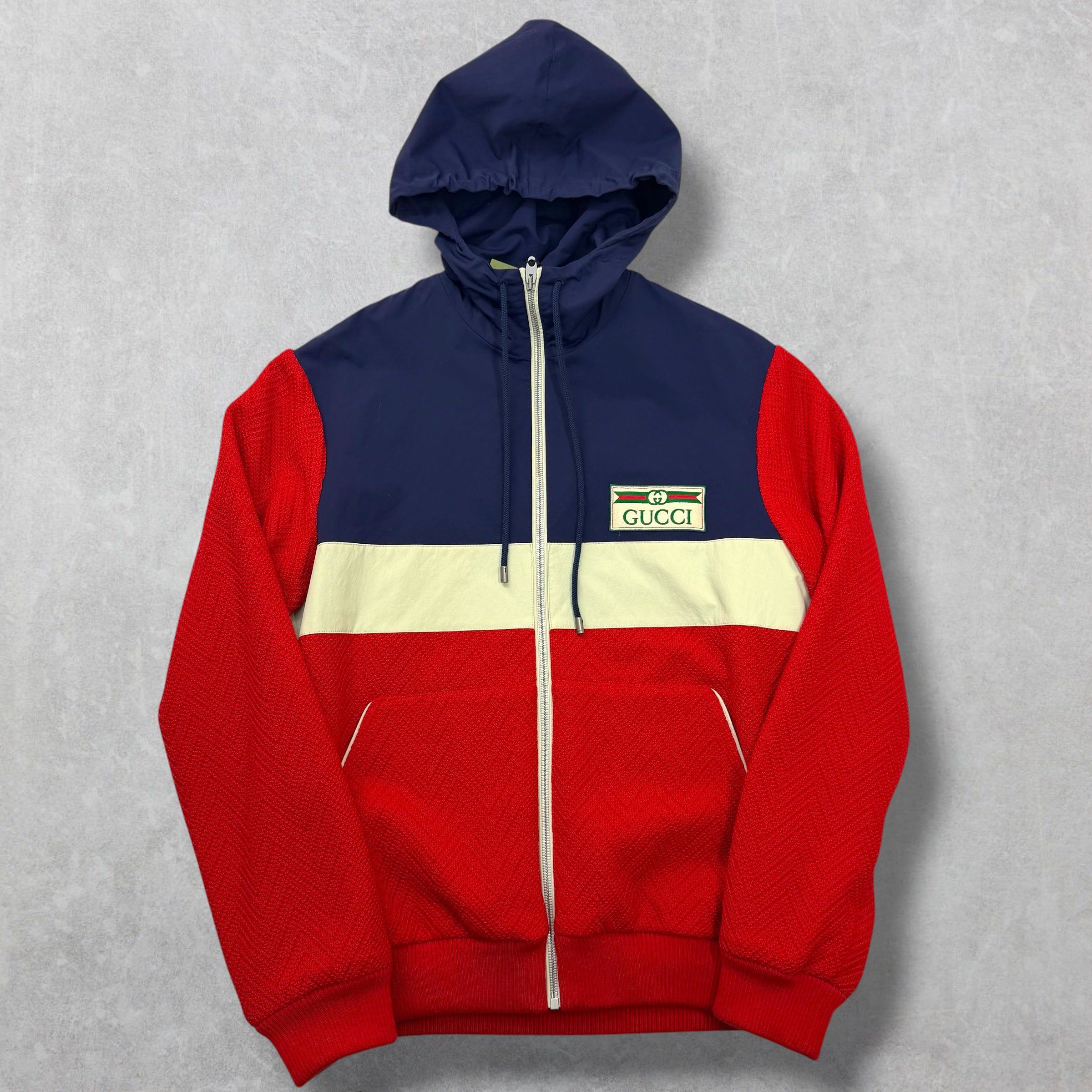 Gucci Gucci Wool Jersey Zip Up Sweatshirt XS (S) Size US S / EU 44-46 / 1 - 1 Thumbnail