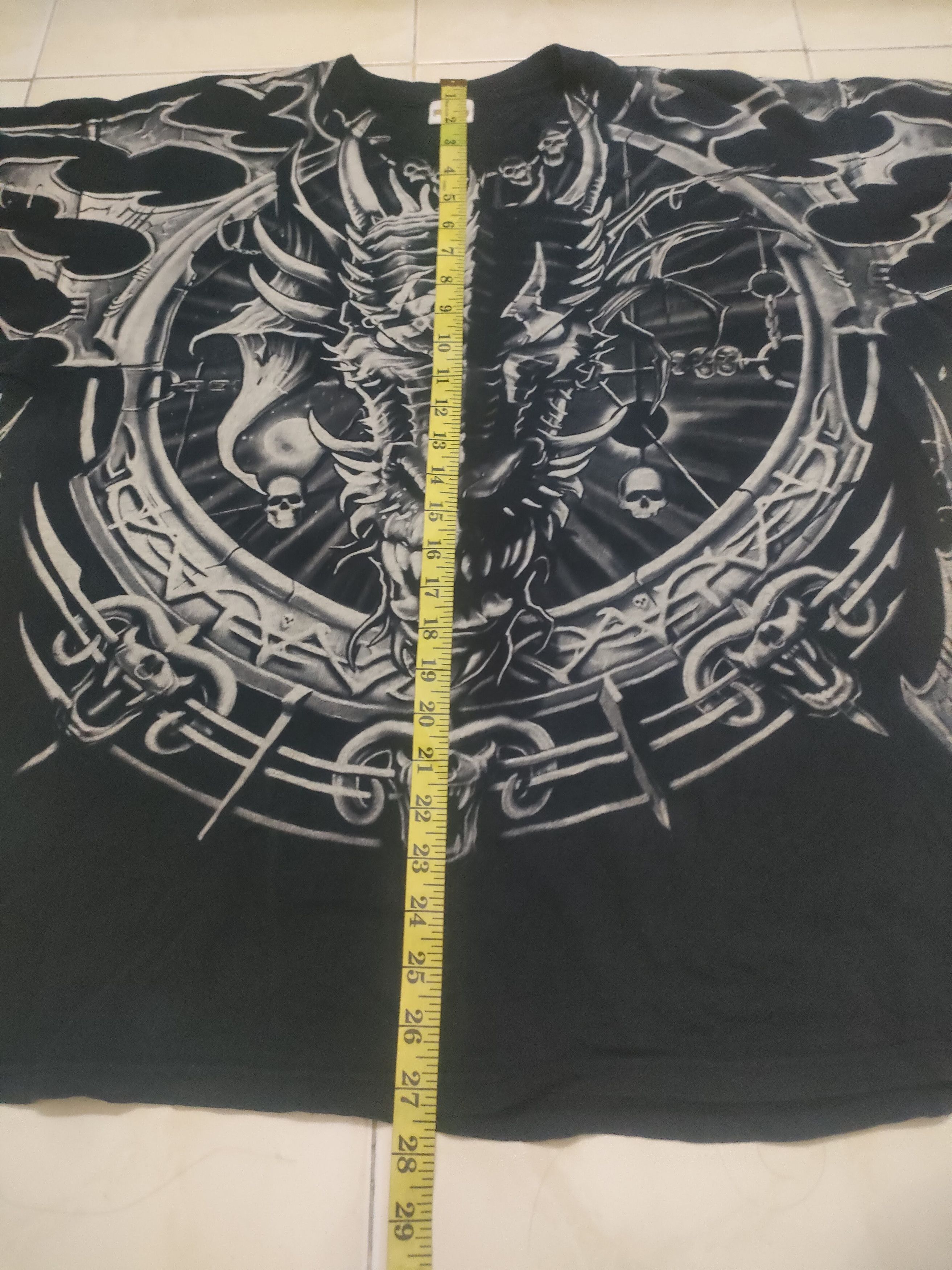 Vintage Vintage ALL Over Print Alien Movie Liquid Blue T-shirt Size US XL / EU 56 / 4 - 6 Thumbnail