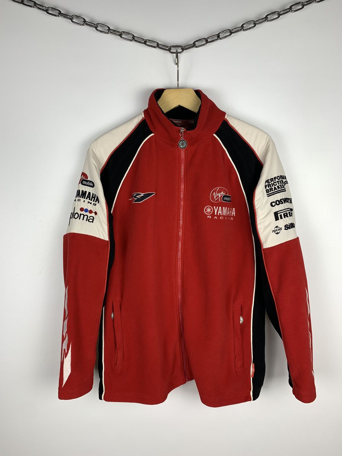 Yamaha Vintage Y2K Yamaha Formula 1 Fleece Racing Jacket Size XS Size US XS / EU 42 / 0 - 1 Thumbnail