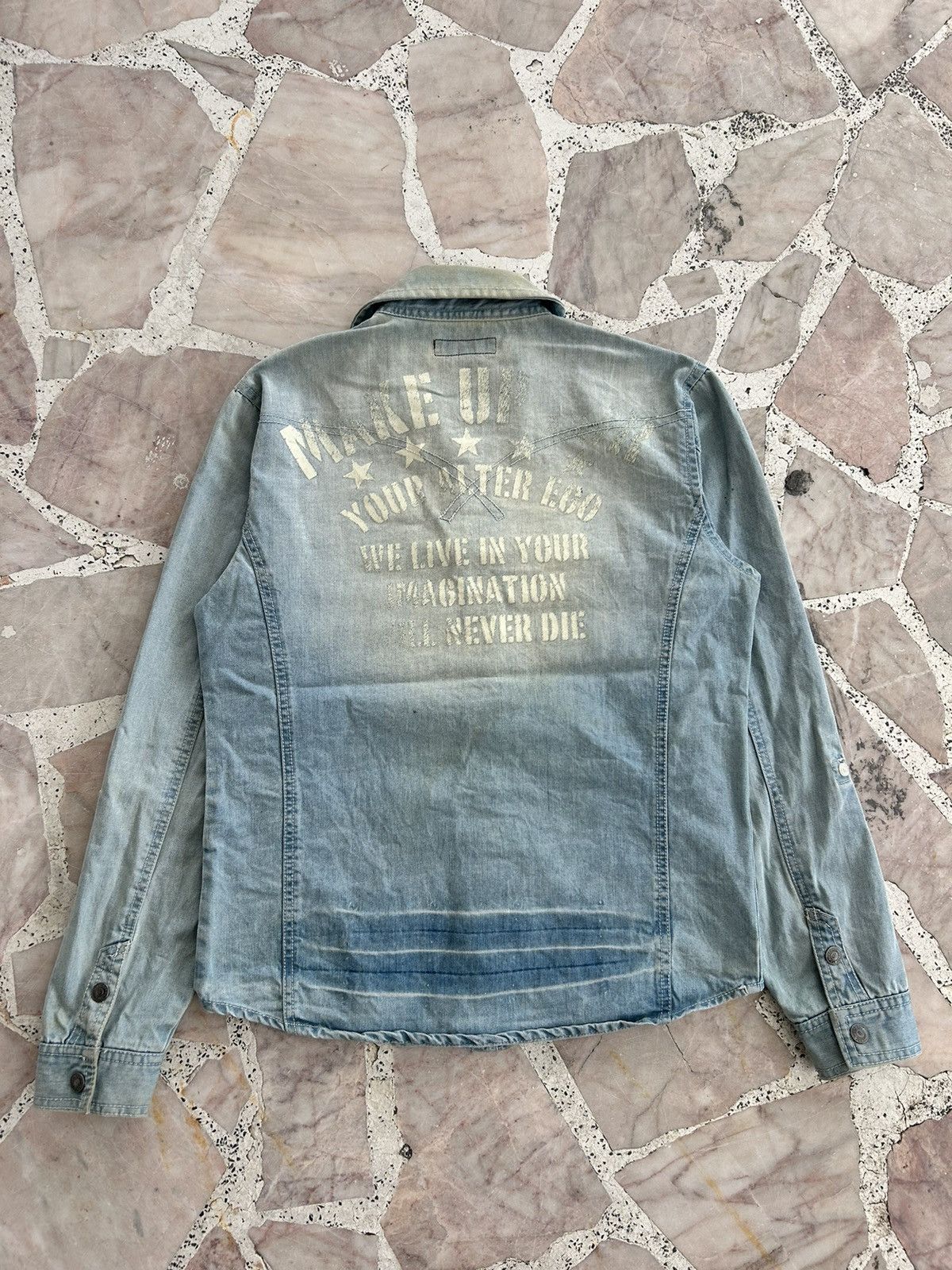 In The Attic In The Attic Homme Backhit Denim Shirt Size US S / EU 44-46 / 1 - 3 Thumbnail