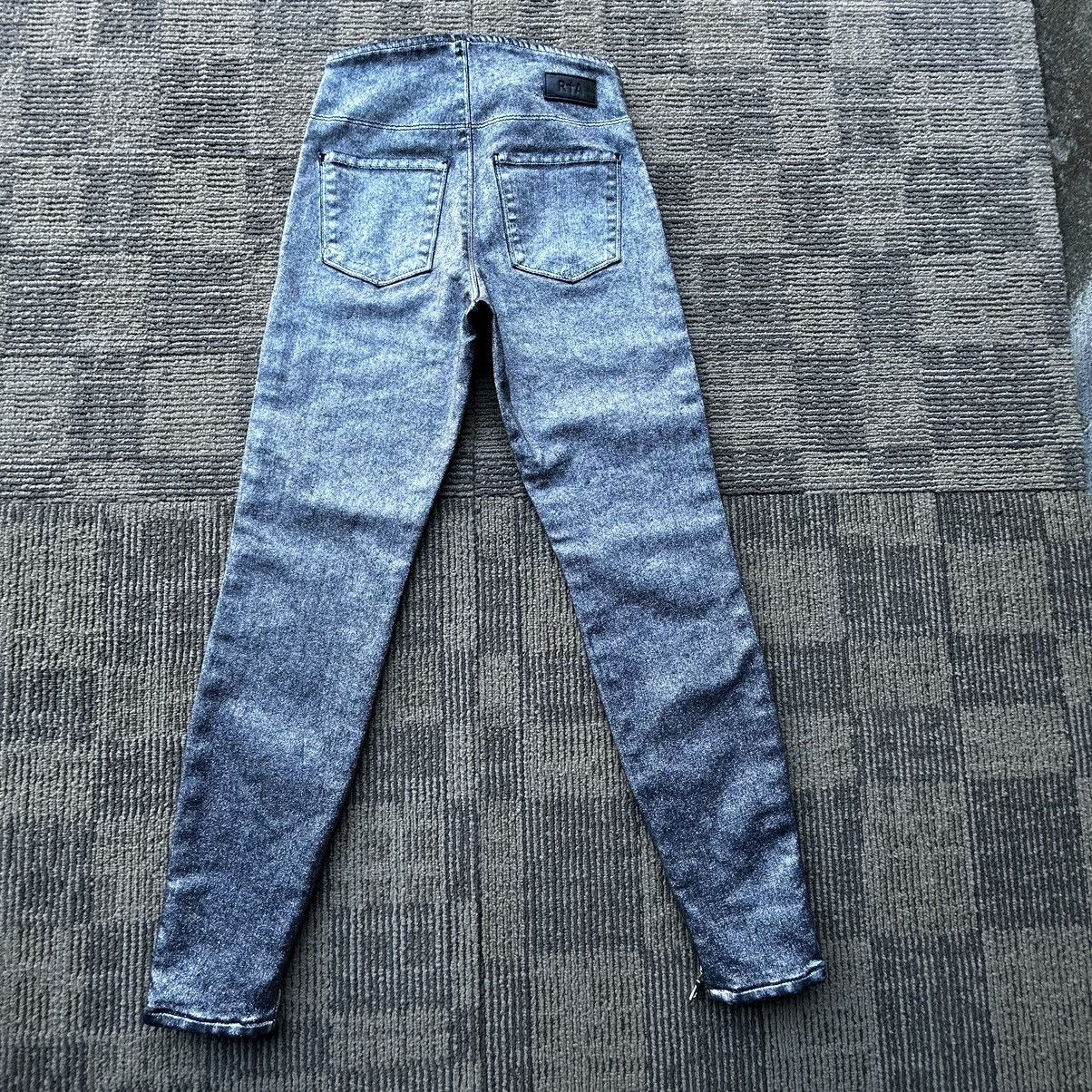 Rta RtA Silver Metallic Madison Coated Zip Detailing Pants Size 24" / US 00 / IT 34 - 11 Thumbnail