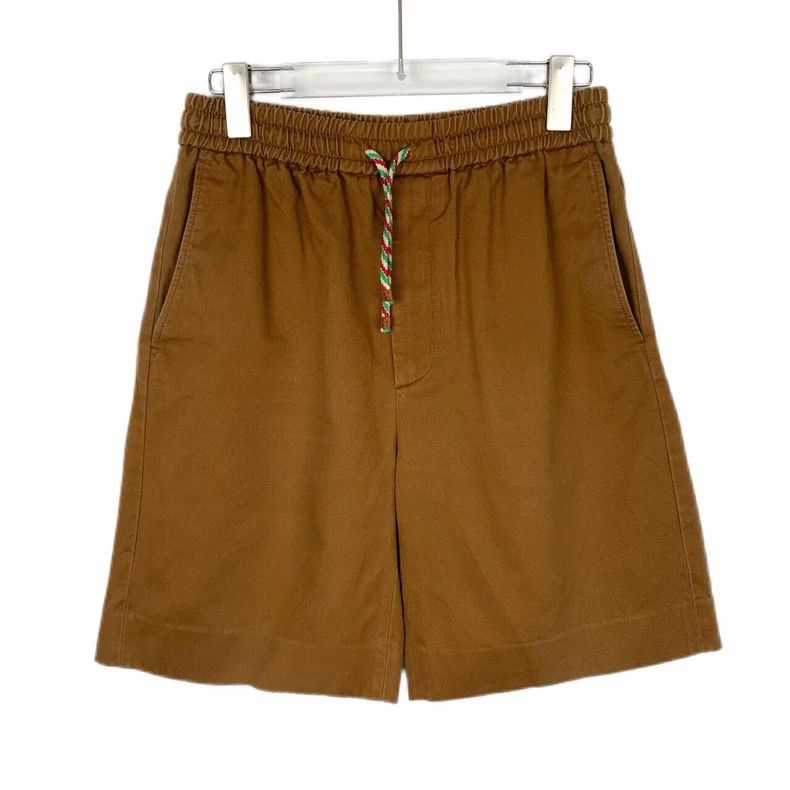 Gucci Gucci Logo letter print brown cotton elastic waist drawstri Size US 28 / EU 44 - 1 Thumbnail