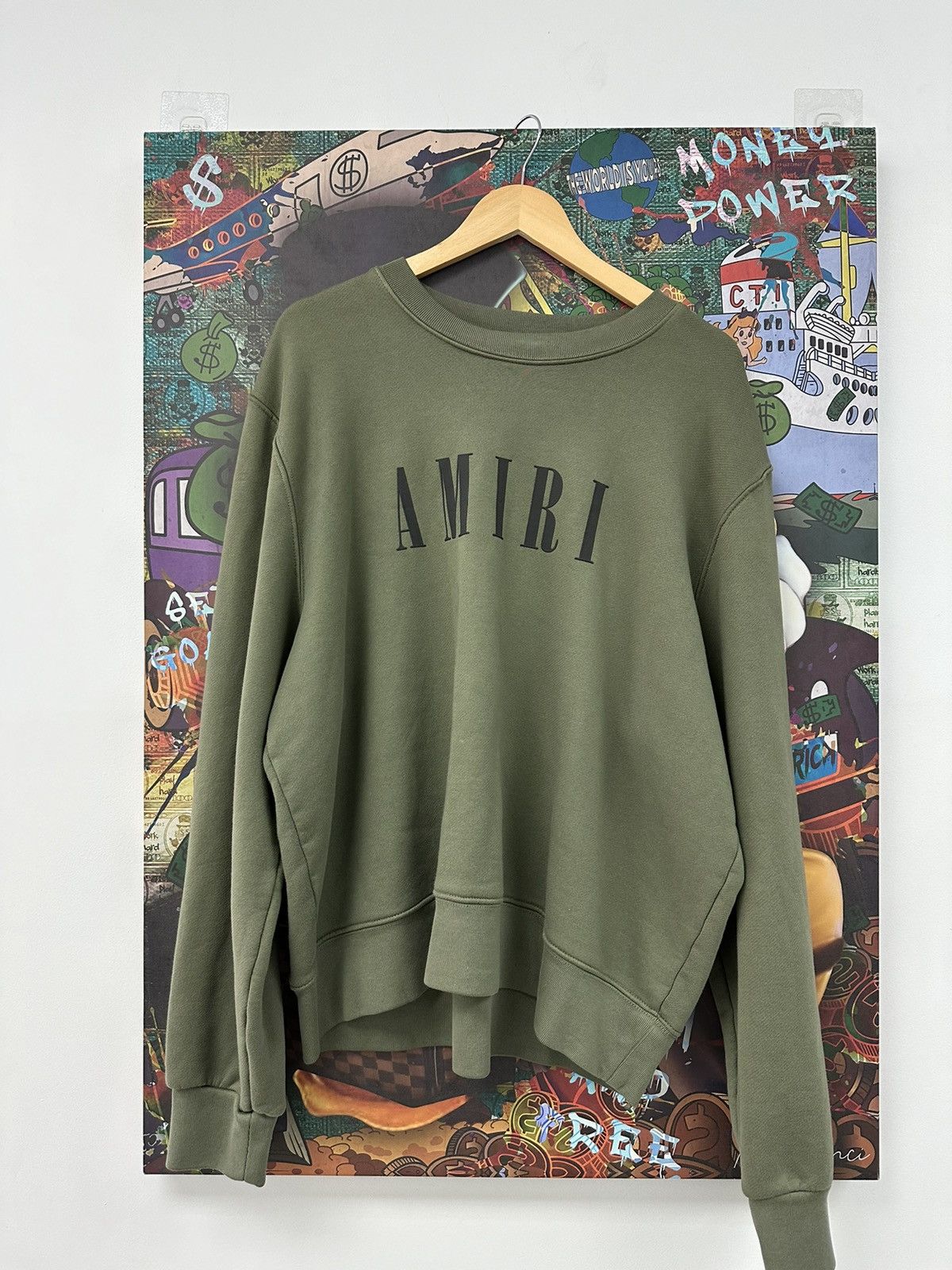 Amiri Amiri crewneck spellout logo Size US XL / EU 56 / 4 - 1 Thumbnail