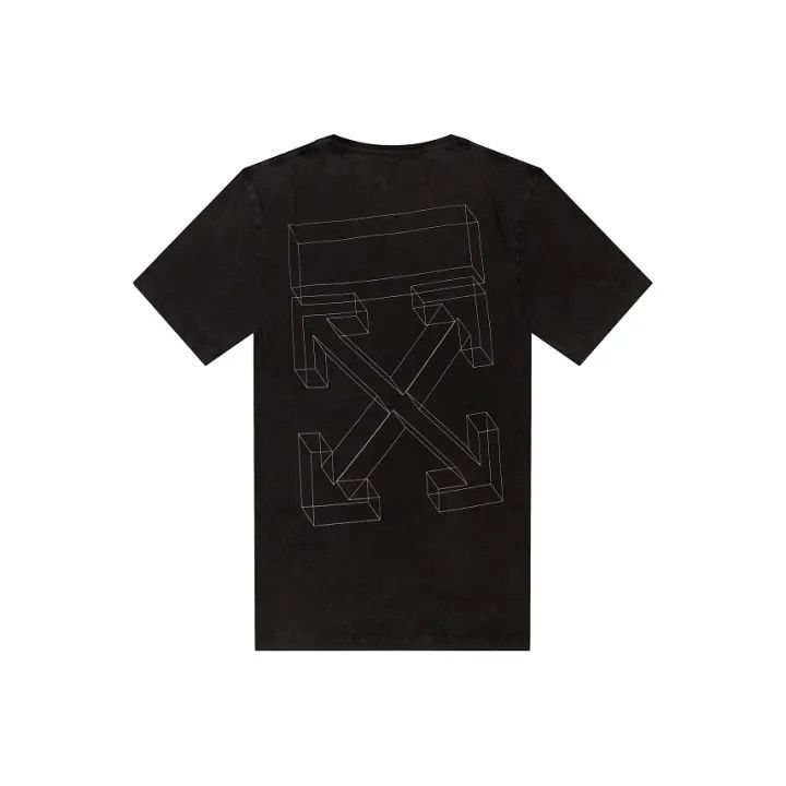 Off-White Loose Fit Black Cotton T-Shirt 0079