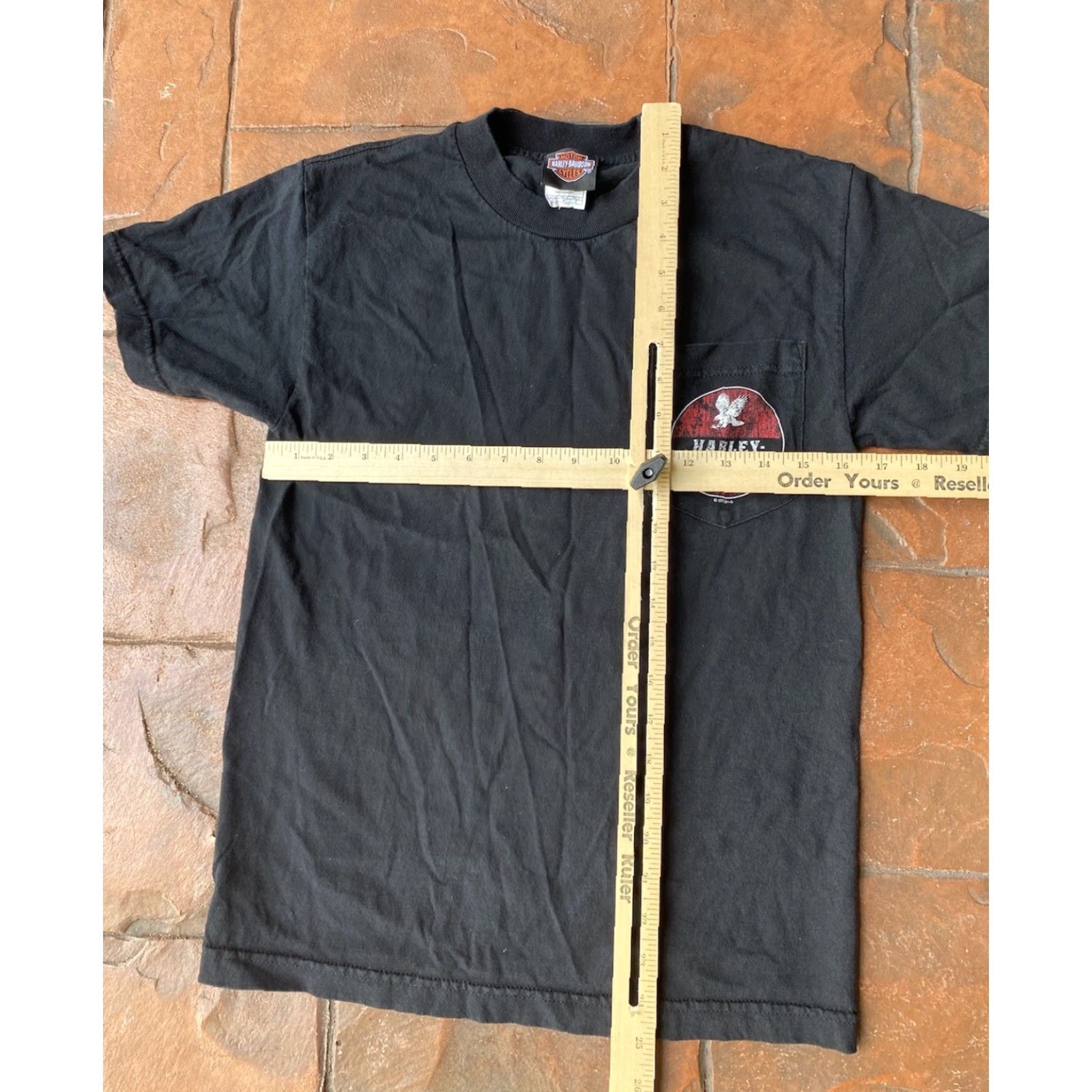 Harley Davidson VINTAGE Harley-Davidson Texas Skulls T-Shirt Small Mens Crew Neck Short Sleeve Black Cotton Graphic Print 90s Skulls Biker Grunge Size US S / EU 44-46 / 1 - 4 Thumbnail