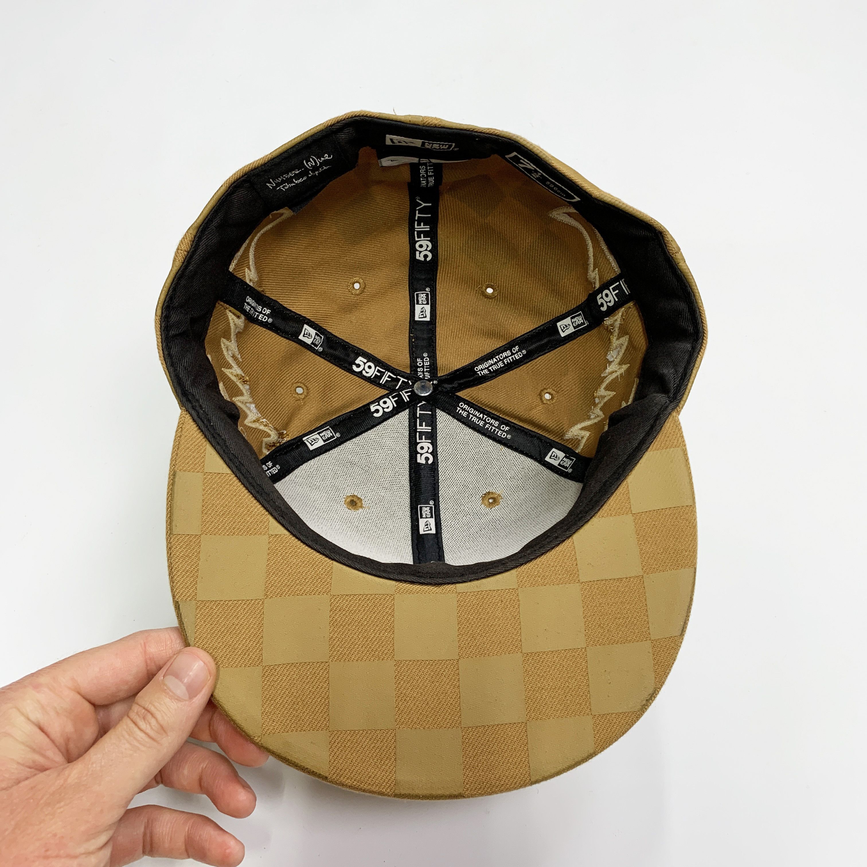 Number (N)ine 2009 Angel Wings Embroidered Fitted Hat (Khaki) Size ONE SIZE - 7 Thumbnail