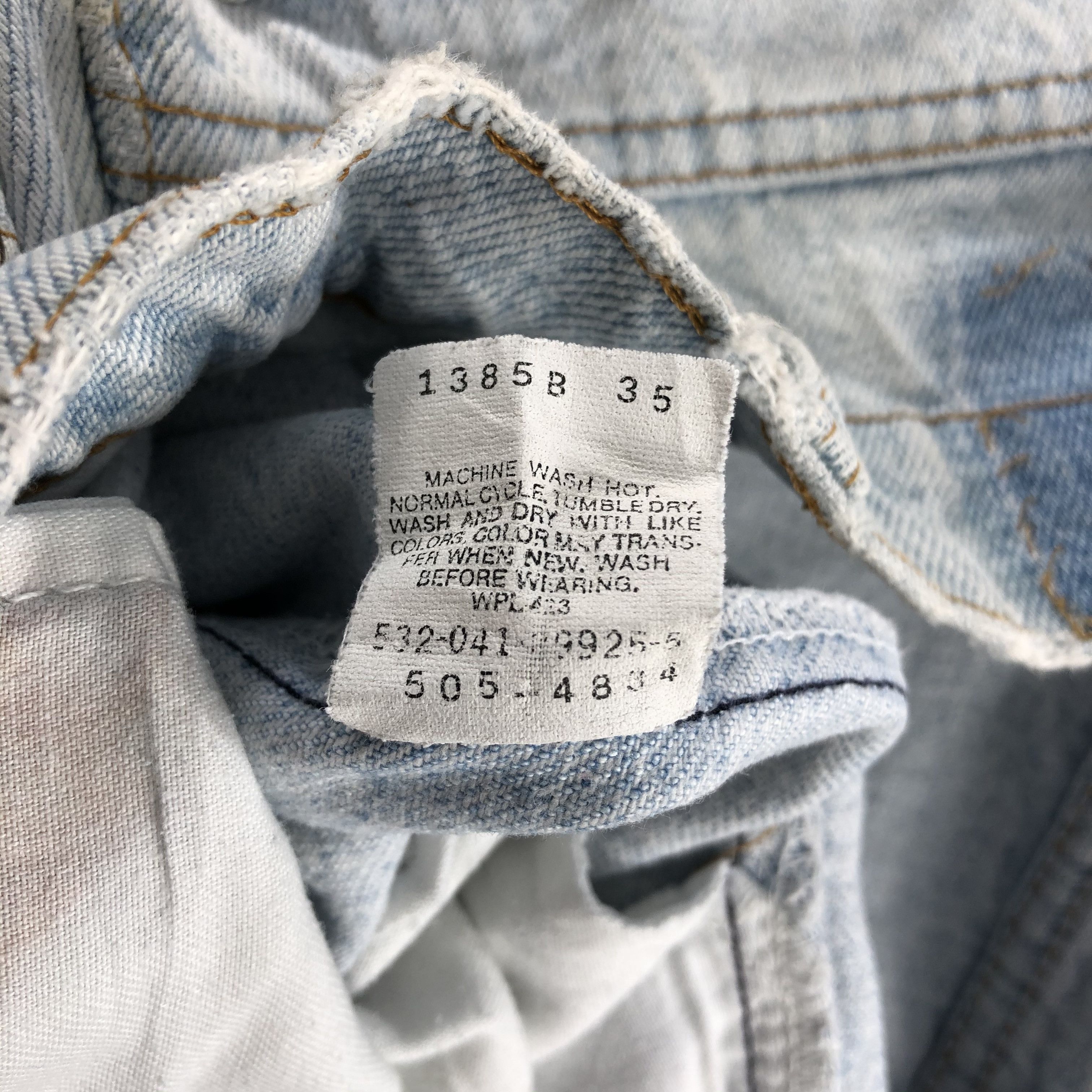 Levi's × Vintage Vintage 90s Light Wash Levis 505 Jeans-JM2408 Size US 33 - 13 Thumbnail