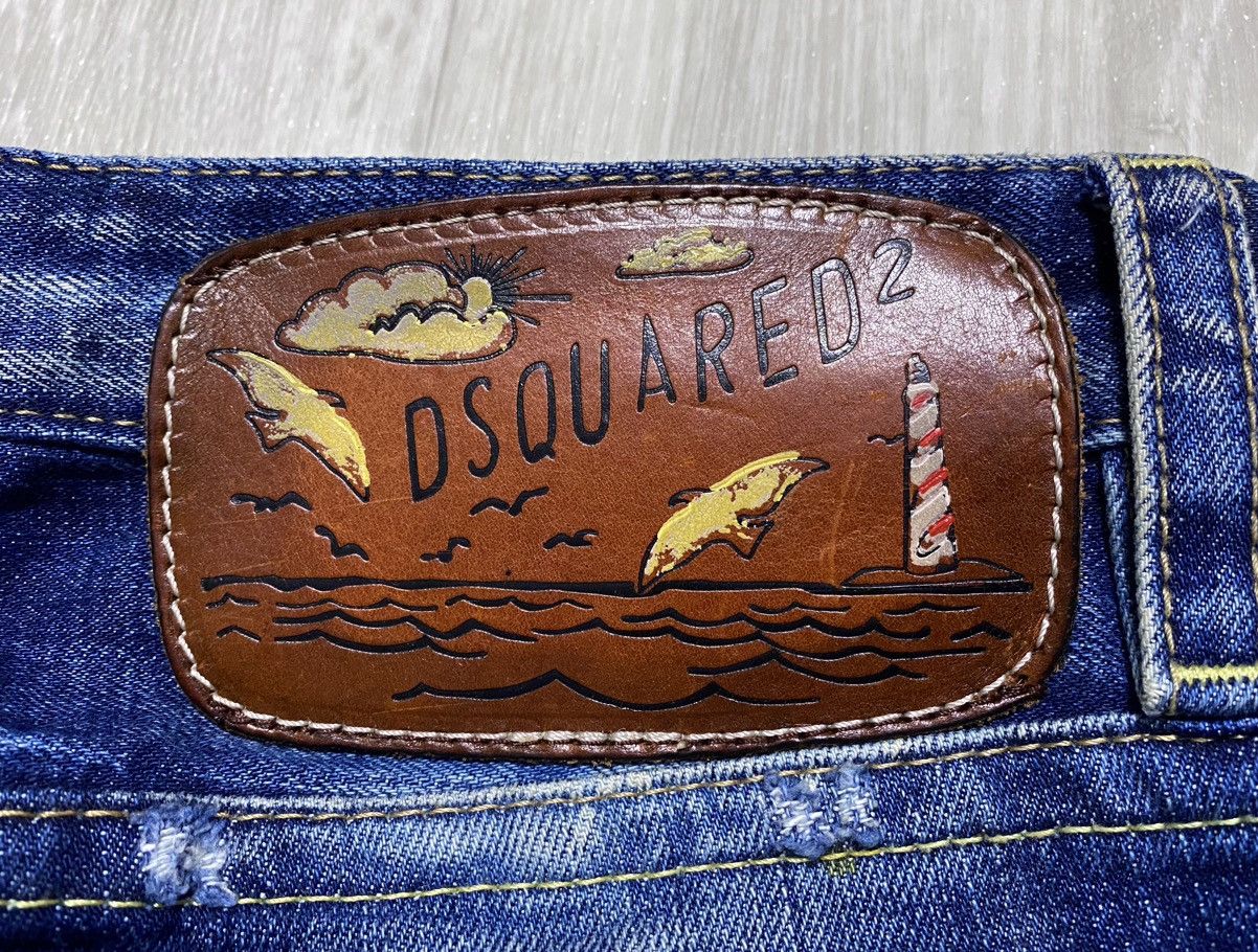 Dsquared2 Dqsuared2 Washed Patchwork Distressed Paint Splatter Jeans Size 28" / US 6 / IT 42 - 20 Thumbnail