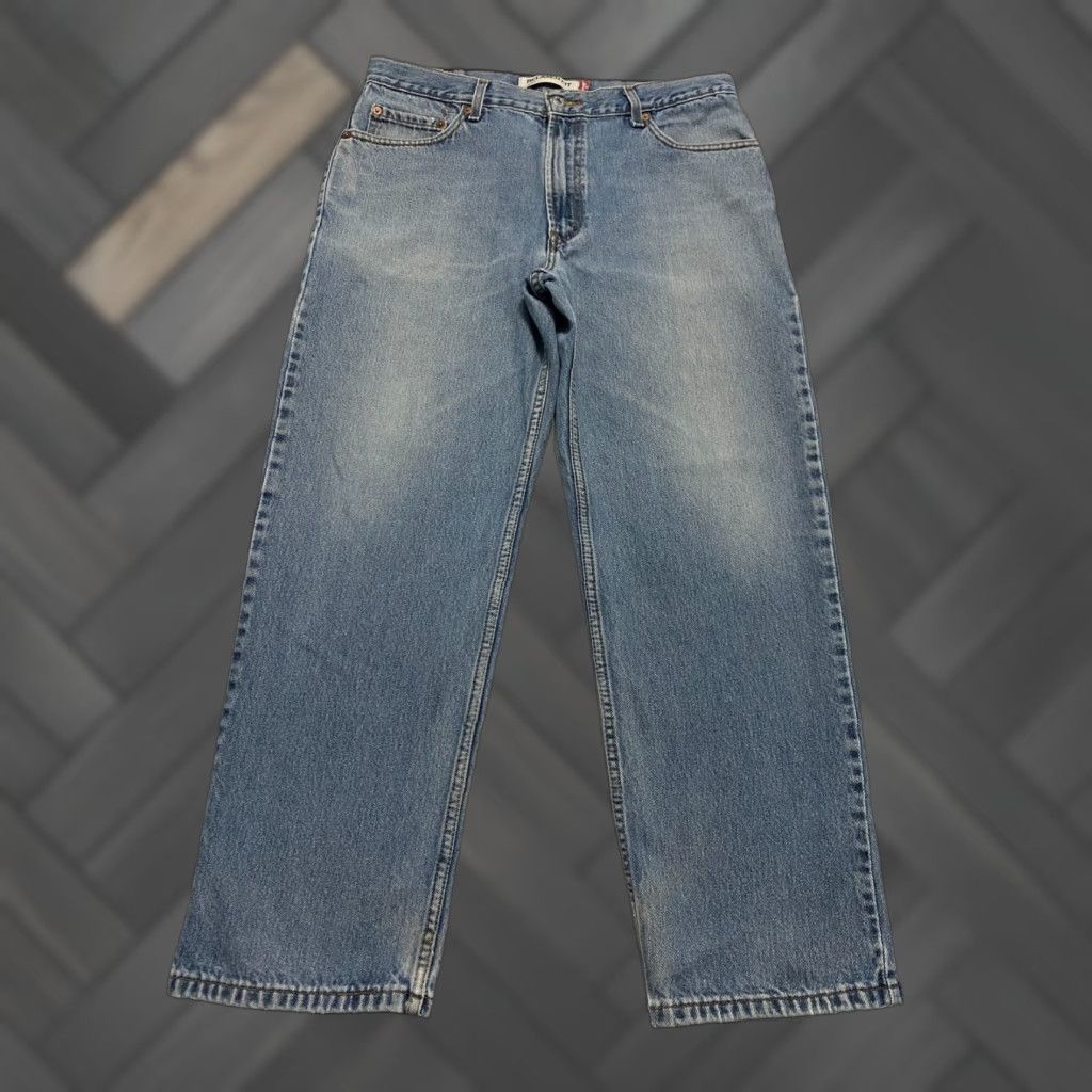 Levi's VINTAGE Levi's 550 Jeans Mens 36×30 Blue Relaxed Fit 5-Pocket Denim Straight Classic 100% Cotton Modern Whiskers Size US 36 / EU 52 - 1 Thumbnail