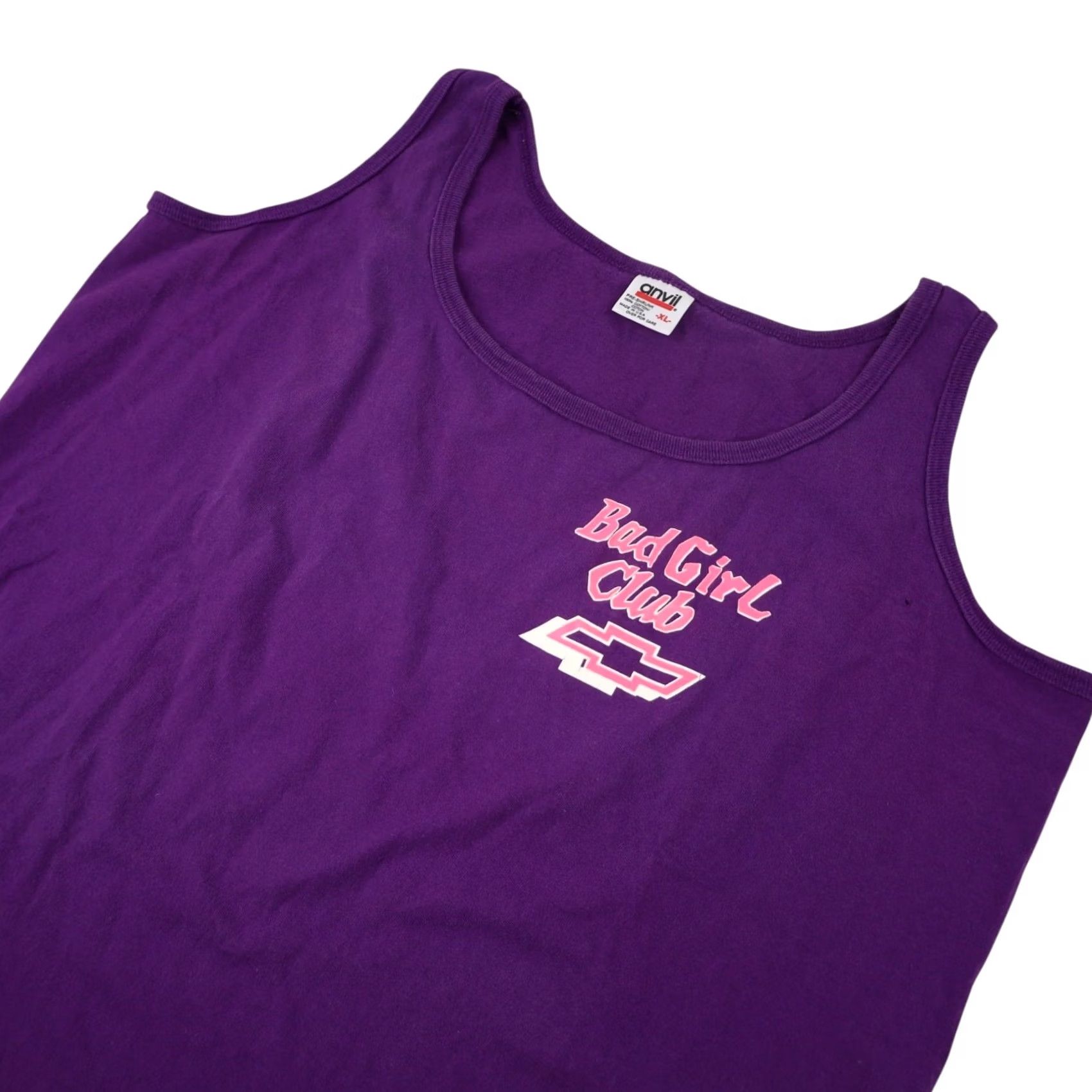 Vintage VINTAGE Chevy Bad Girl Club Womens XL Graphic Tank top Purple Size XL / US 12-14 / IT 48-50 - 2 Thumbnail