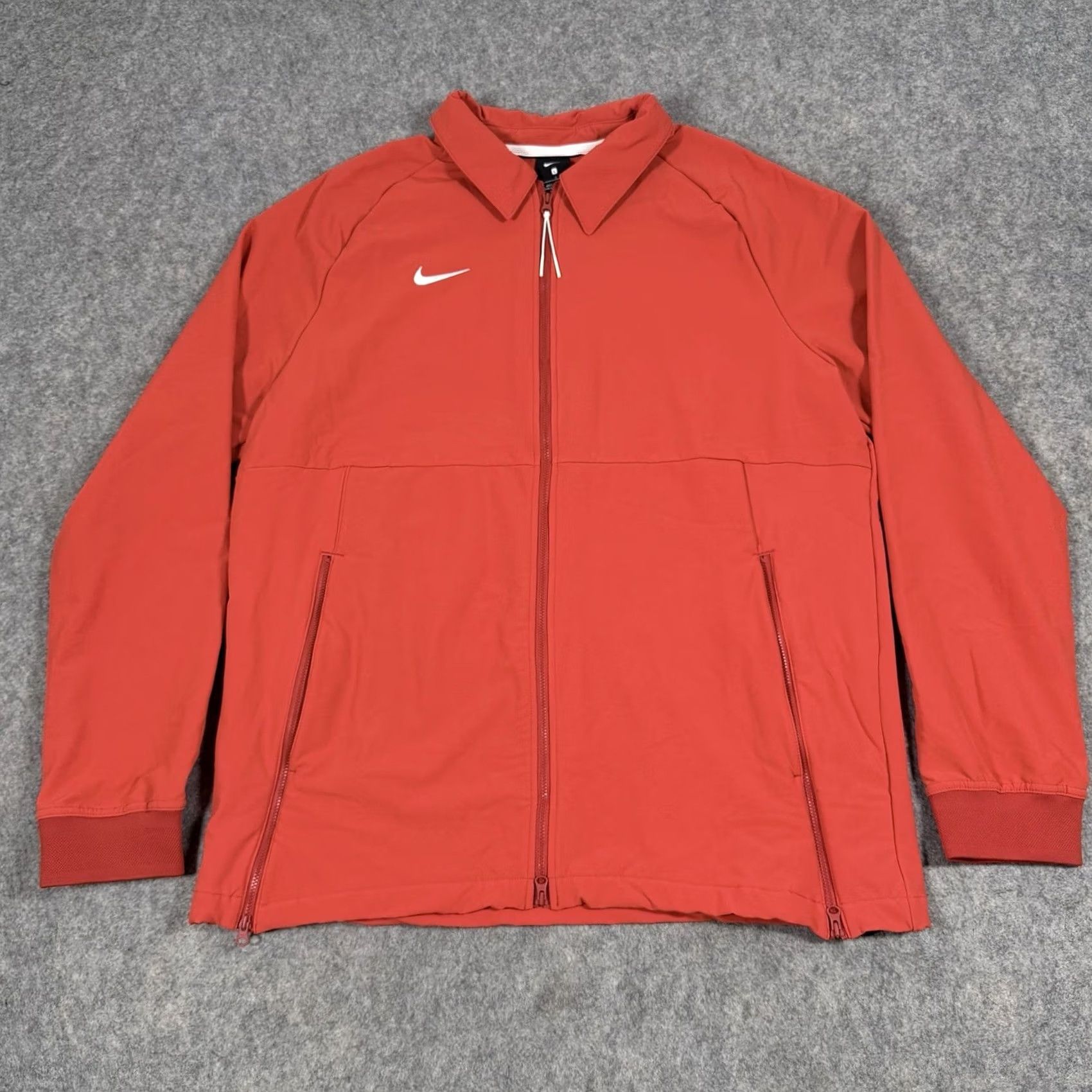 Nike Nike Therma Dri-Fit Athletic Jacket Full Zip Shirt Mens Large Red Size US L / EU 52-54 / 3 - 2 Thumbnail